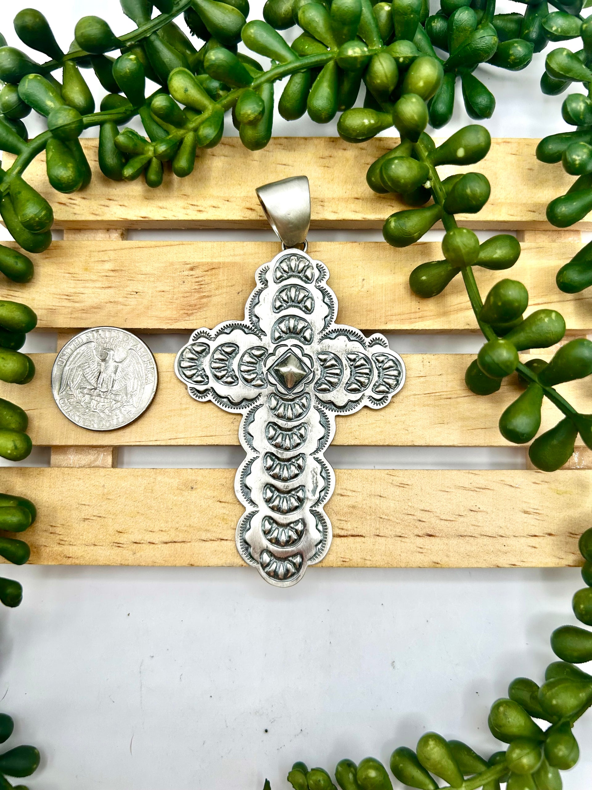 Navajo Made Sterling Silver Pendant