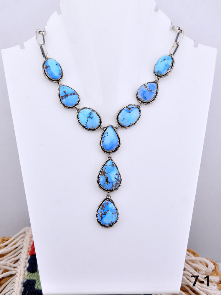 Southwest Made Golden Hills & Sterling Silver Necklace