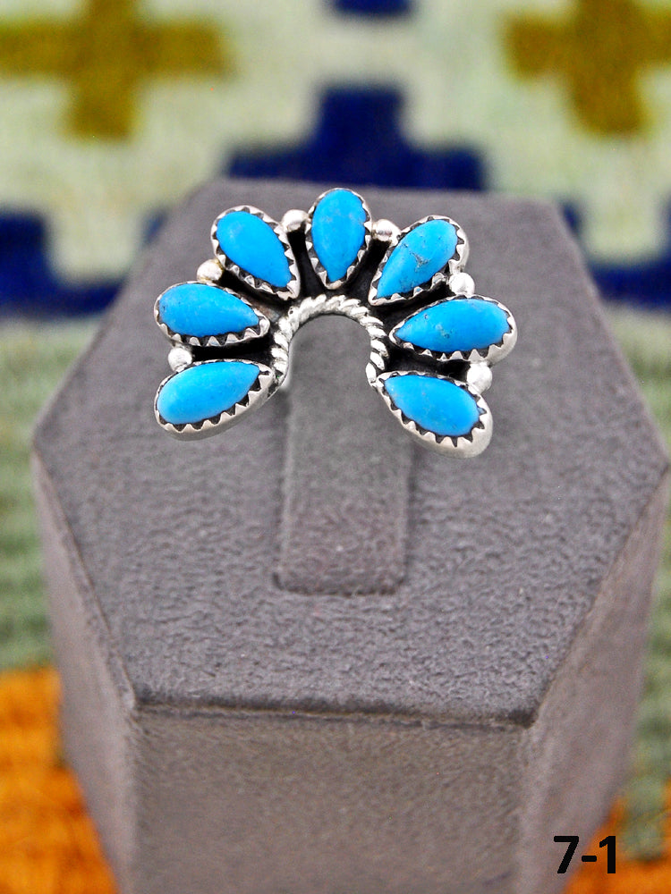 Southwest Handmade Kingman Turquoise & Sterling Silver Ring