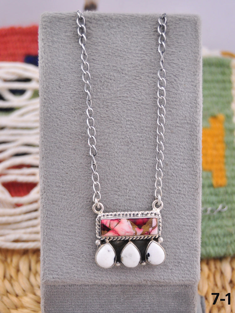 Southwest Made Multi Stone & Sterling Silver Necklace