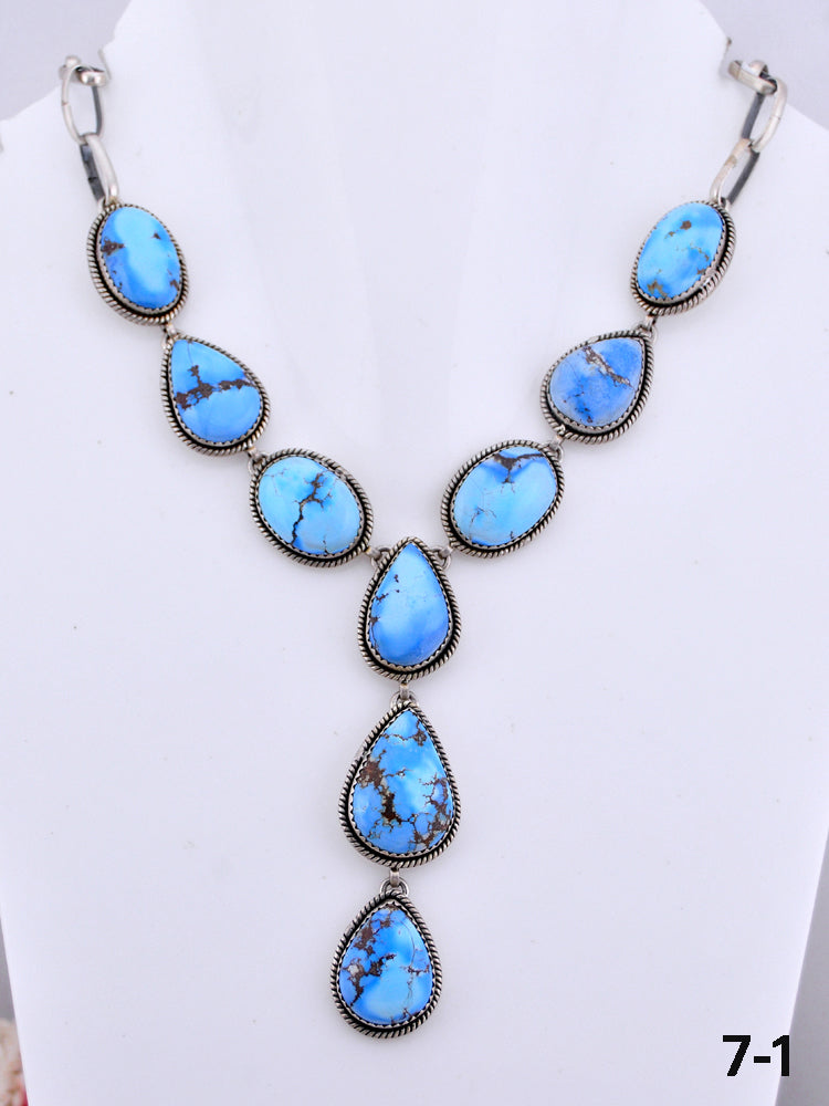 Southwest Made Golden Hills & Sterling Silver Necklace