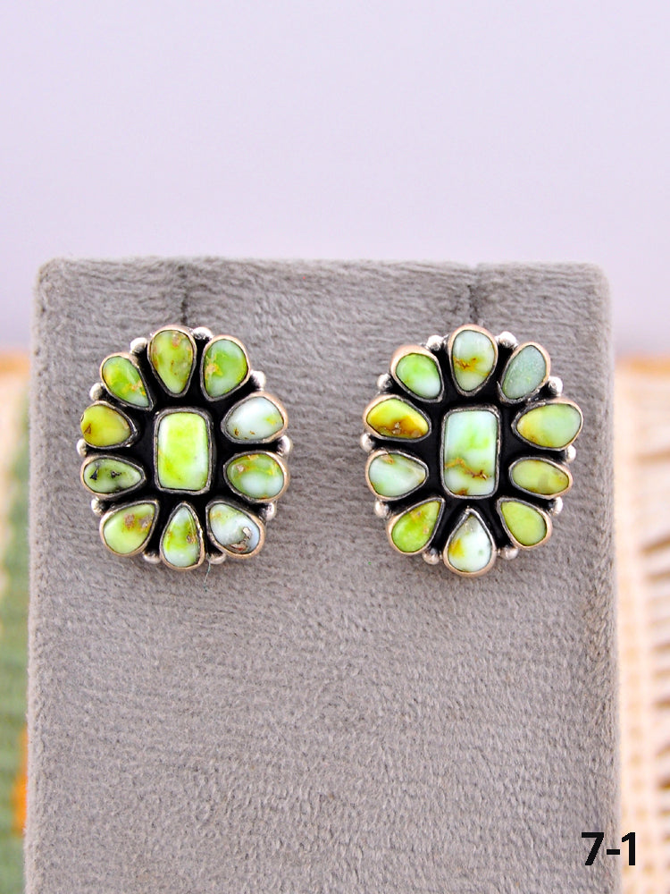 Southwest Made Palomino & Sterling Silver Post Earrings