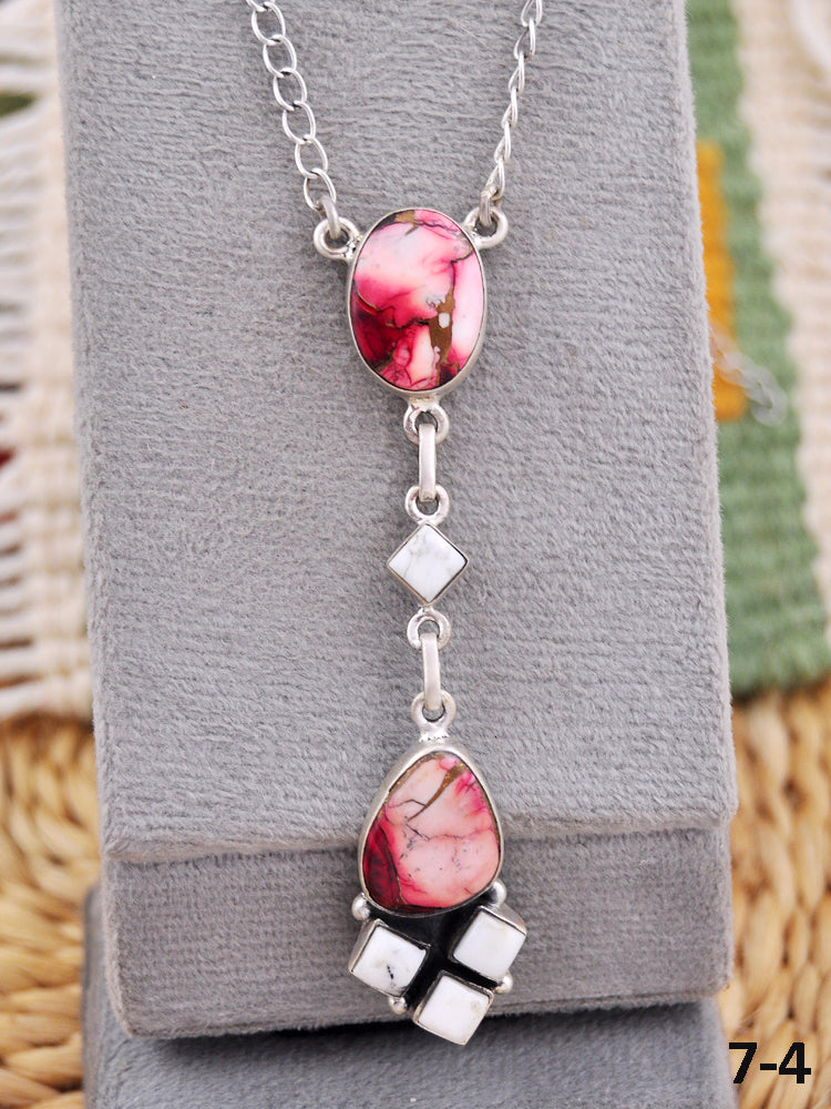 Southwest Made Multi Stone & Sterling Silver Necklace