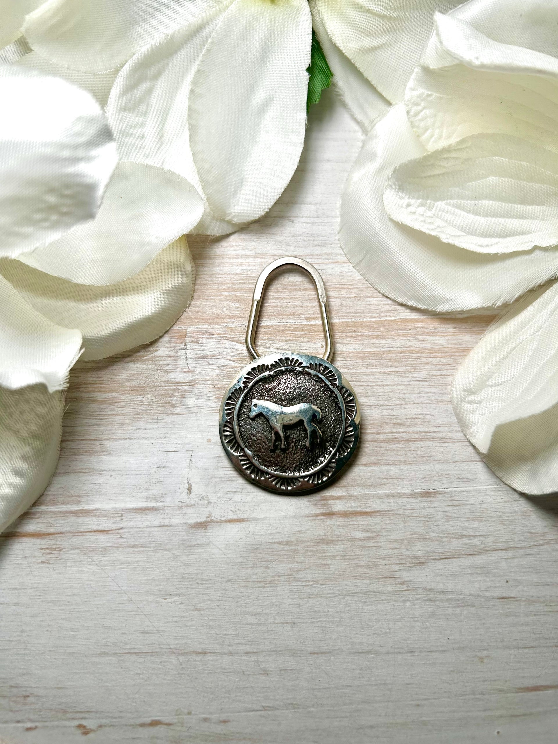 Navajo Made Sterling Silver Key Chain