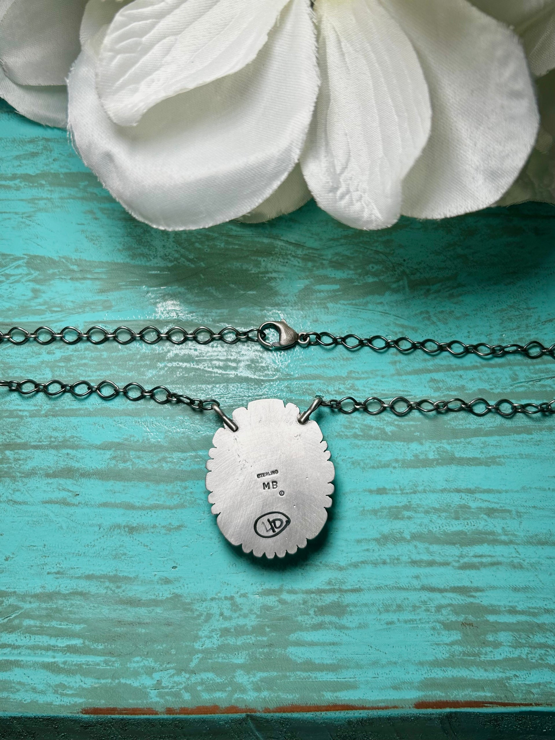 Navajo Made Sugilile & Sterling Sliver Necklace