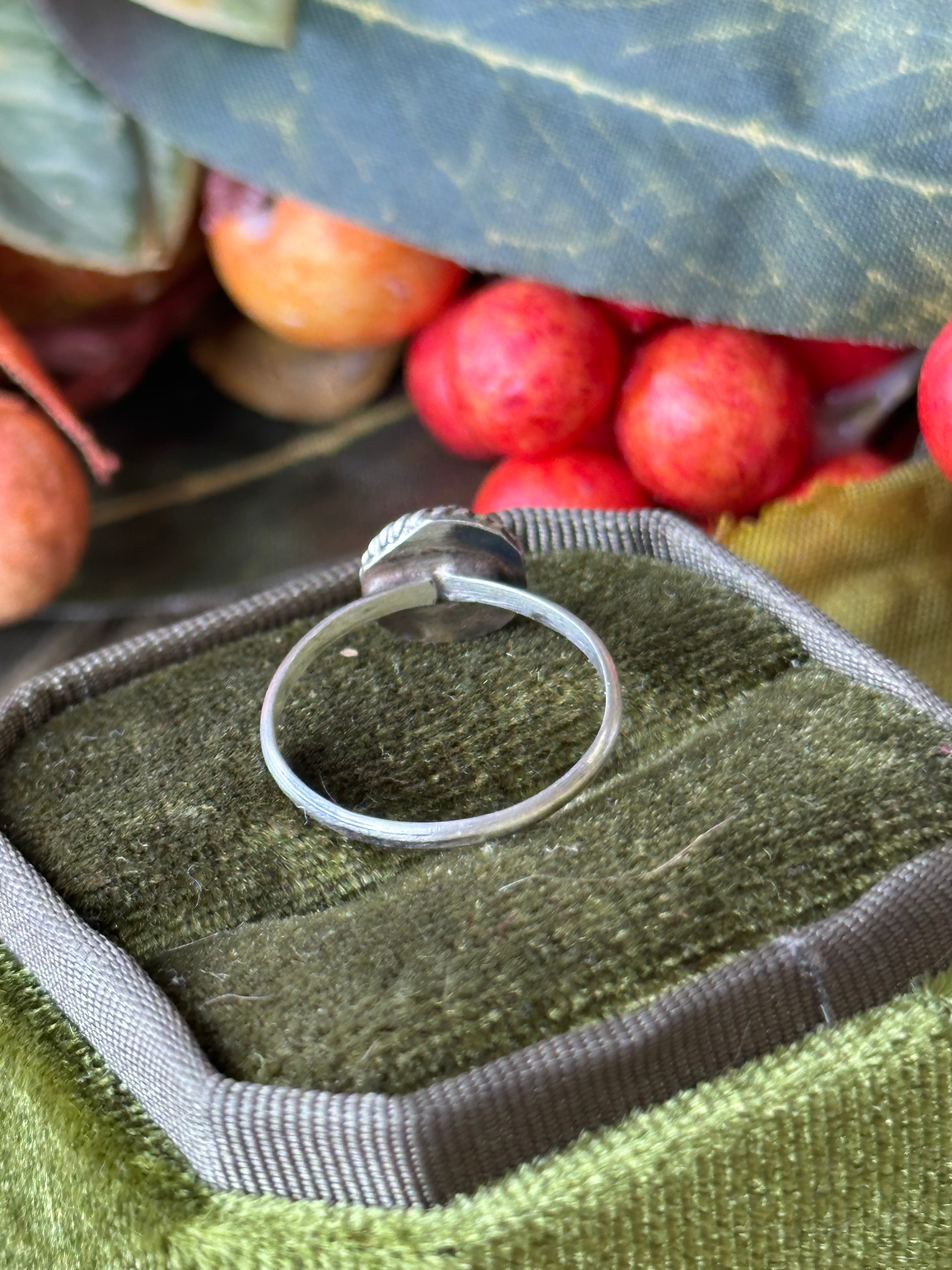 Navajo Made Golden Hills Turquoise & Sterling Silver Ring