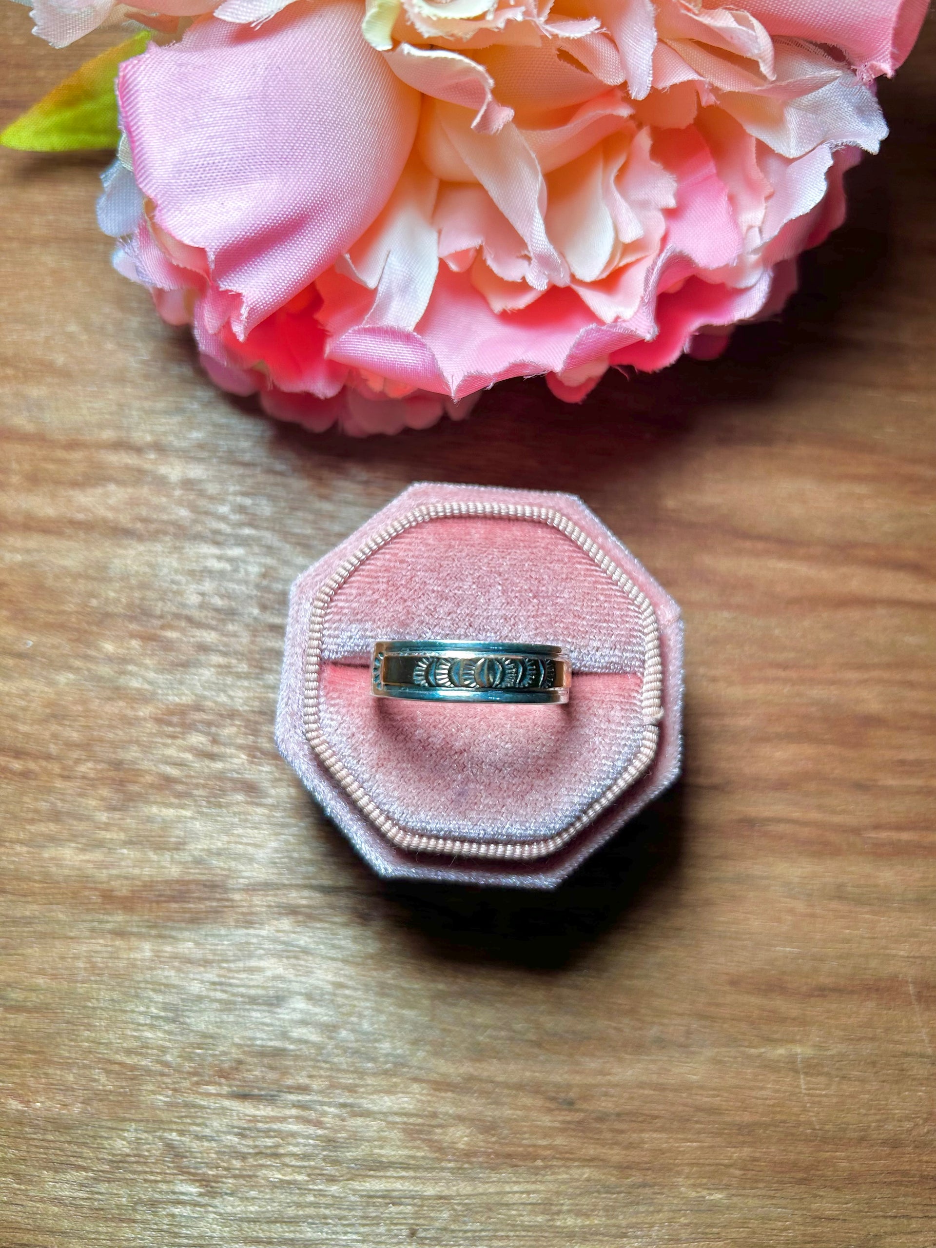 Navajo Made 14k Gold & Sterling Silver Ring