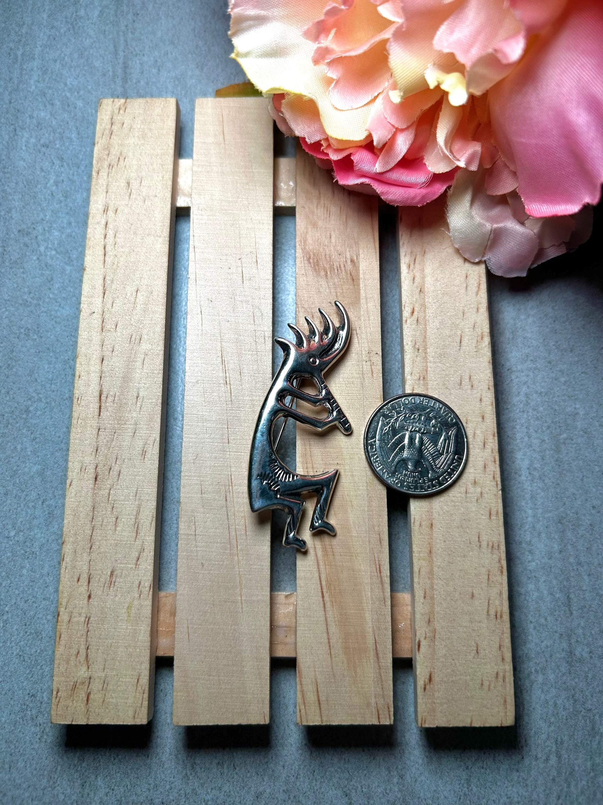 Navajo Made Sterling Silver Pin