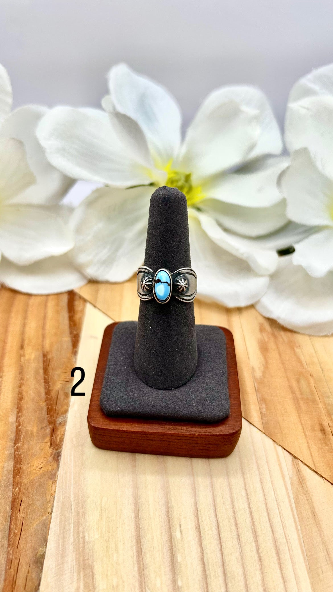 Allen Tolino Golden Hill Turquoise & Sterling Silver Ring