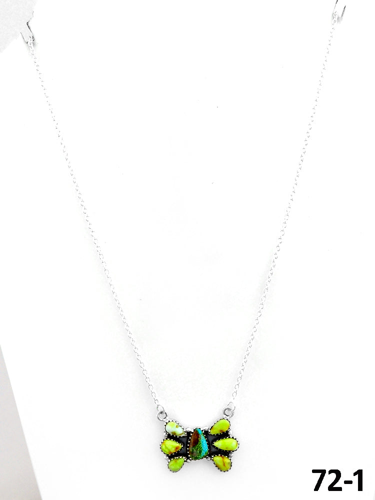 Southwest Made Palomino with Sonoran Turquoise & Sterling Silver Necklace