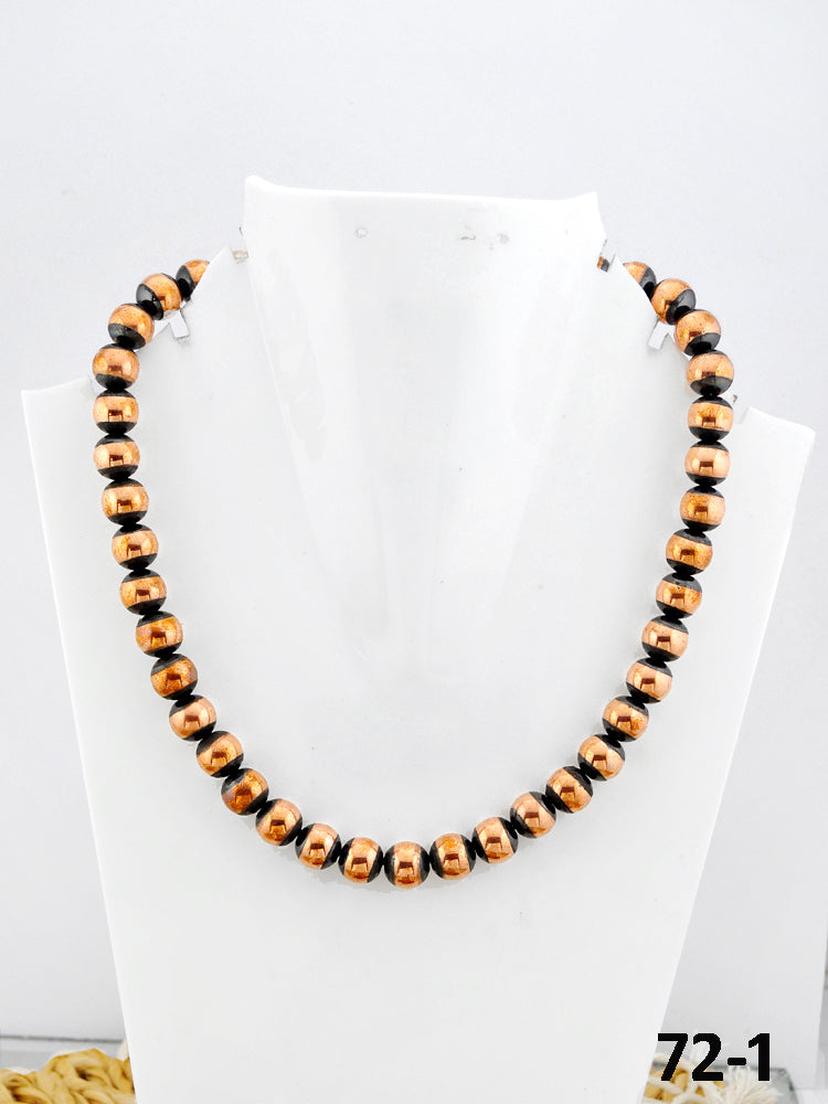 Southwest Handmade Copper Beaded Necklace 10mm