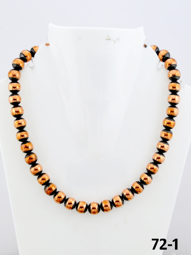 Southwest Handmade Copper Beaded Necklace 10mm