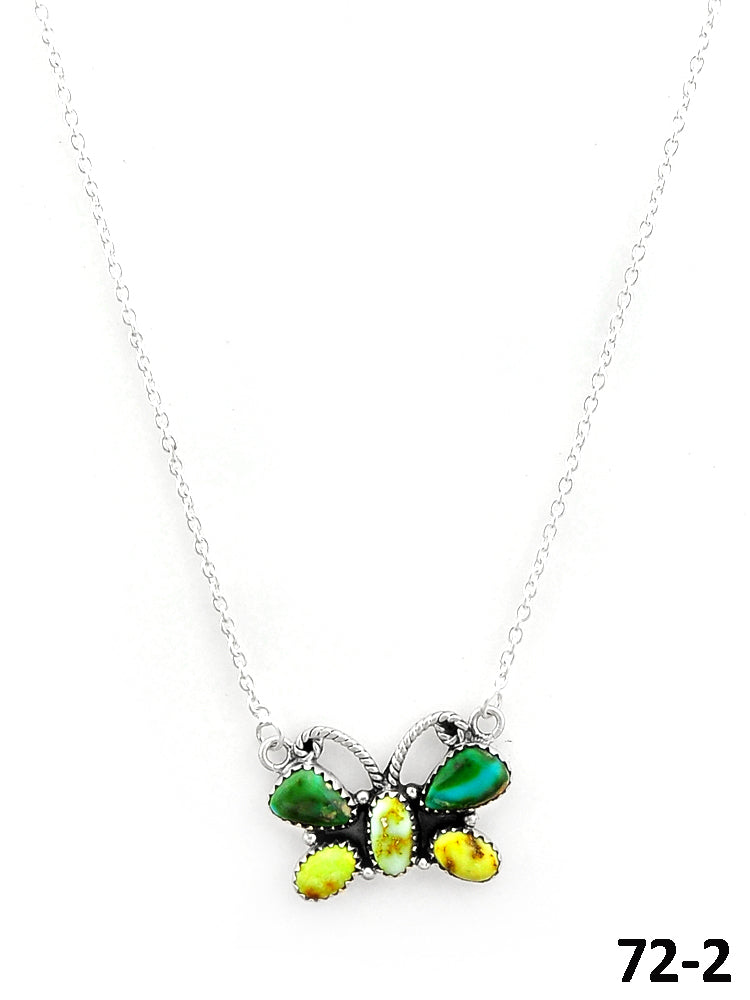 Southwest Made Palomino with Sonoran Turquoise & Sterling Silver Necklace
