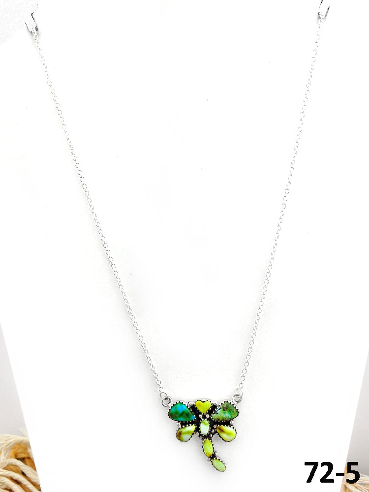 Southwest Made Palomino with Sonoran Turquoise & Sterling Silver Necklace