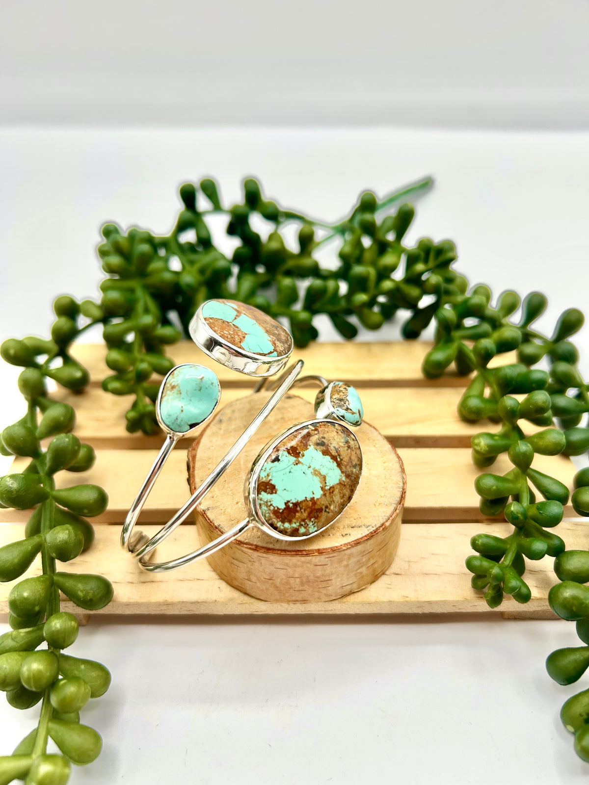 Virginia Sandoval Boulder Turquoise & Sterling Silver Cuff Bracelet