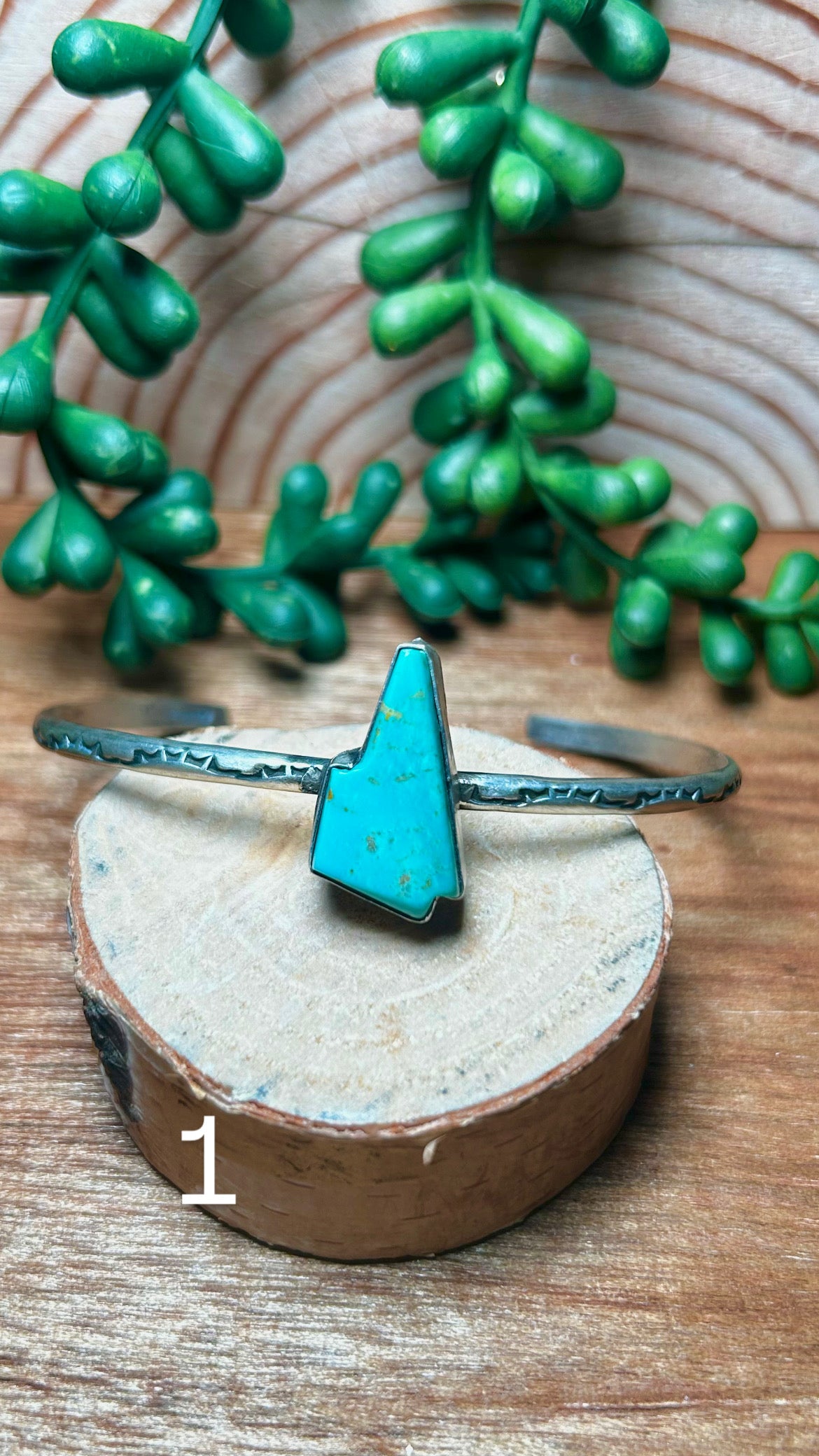 Donovan Skeets Kingman Turquoise& Sterling Silver Cuff Bracelet