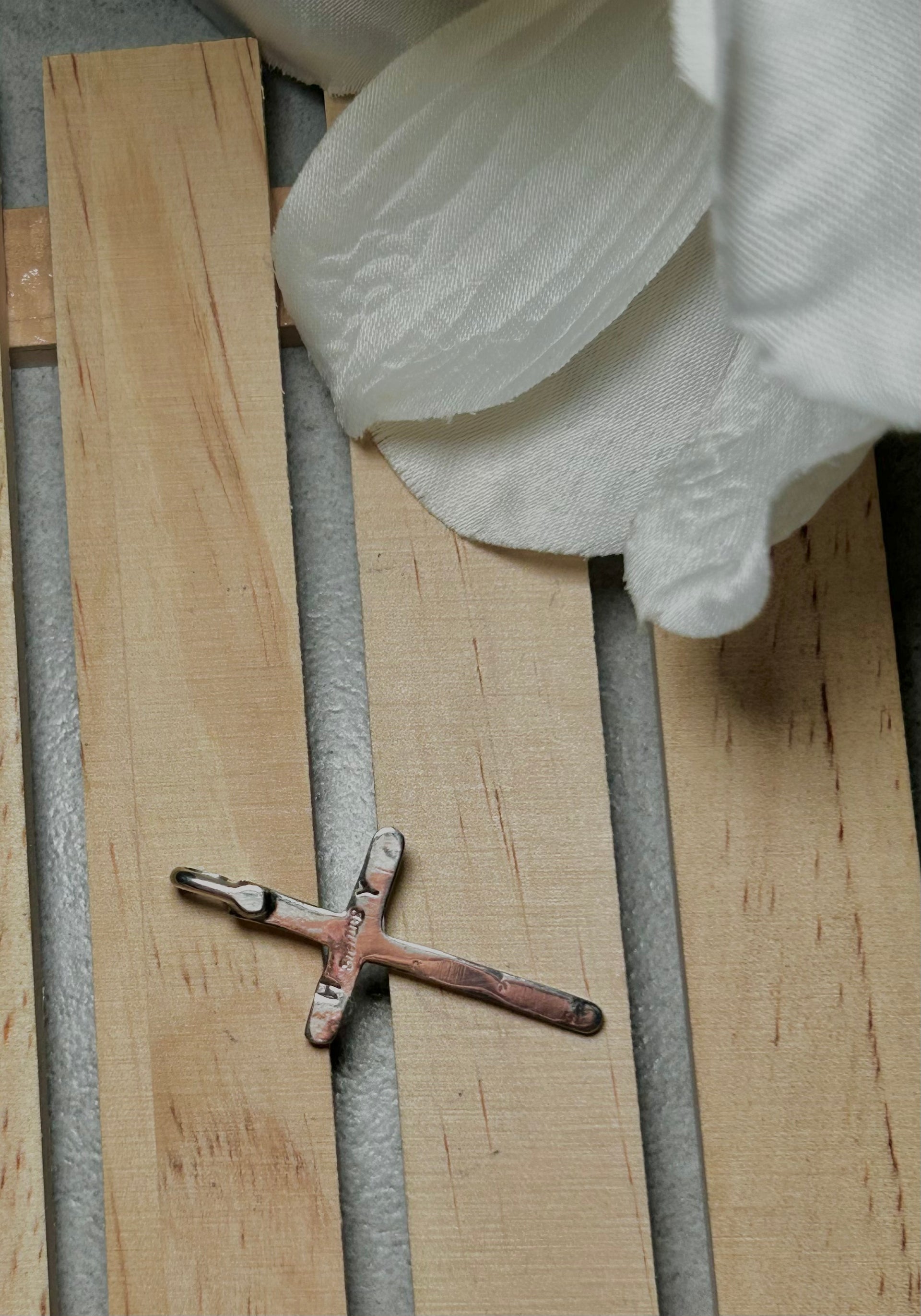 Navajo Made Pink Conch & Sterling Silver Pendant