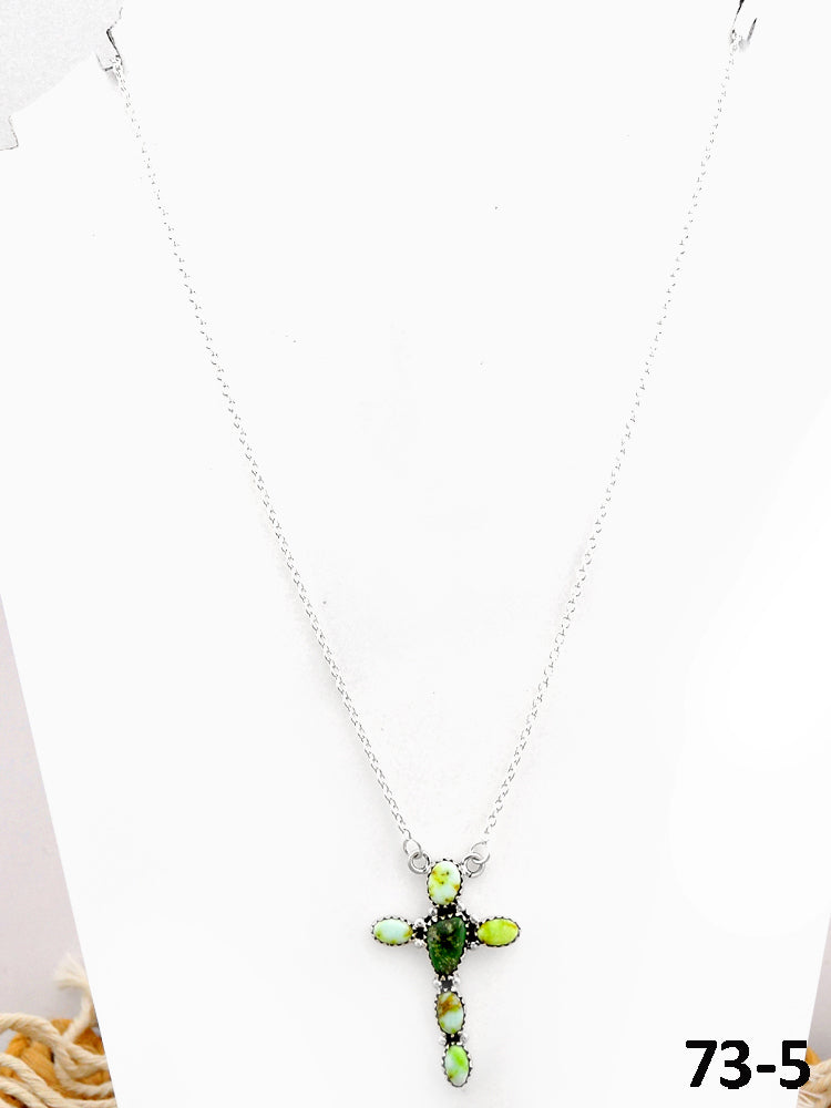 Southwest Made Palomino with Sonoran Turquoise & Sterling Silver Necklace