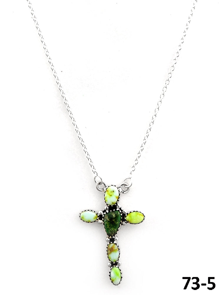 Southwest Made Palomino with Sonoran Turquoise & Sterling Silver Necklace