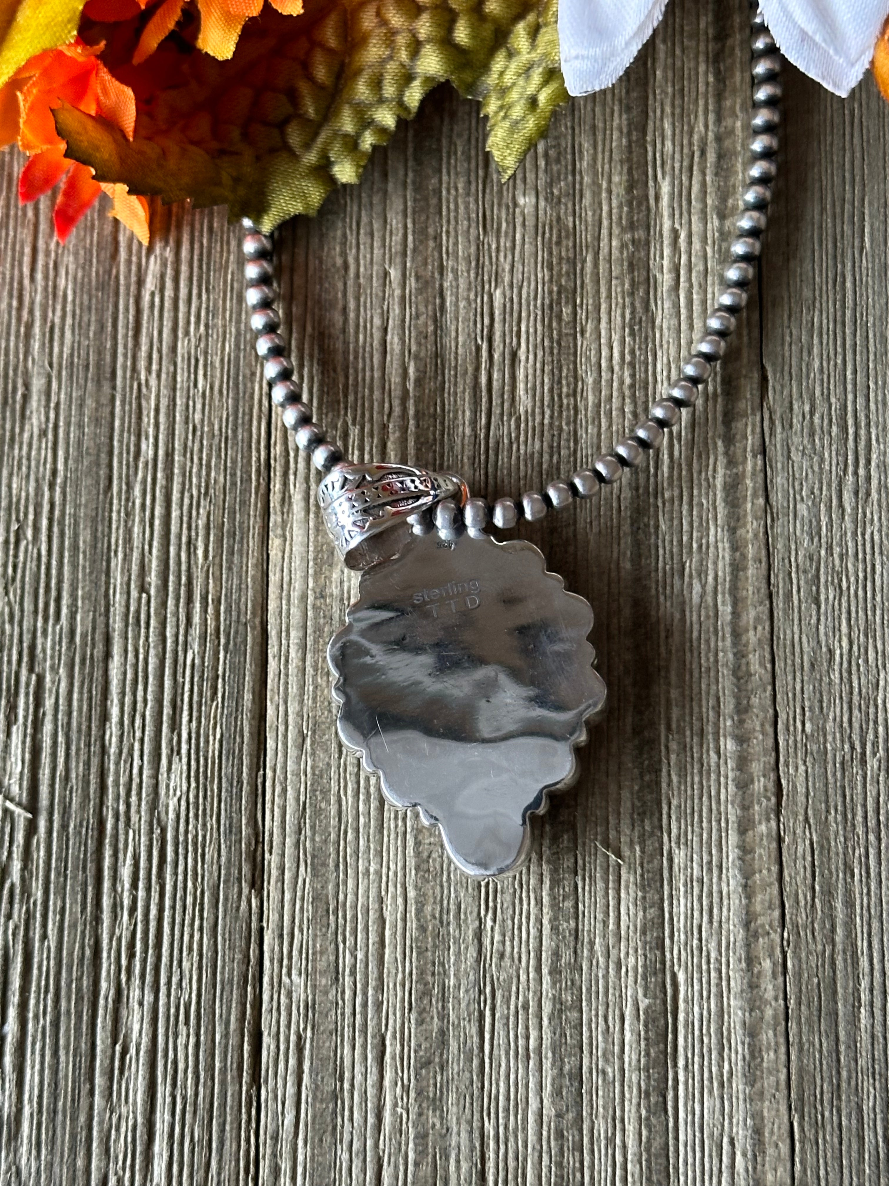 Southwest Handmade Multi Stone & Sterling Silver Pendant