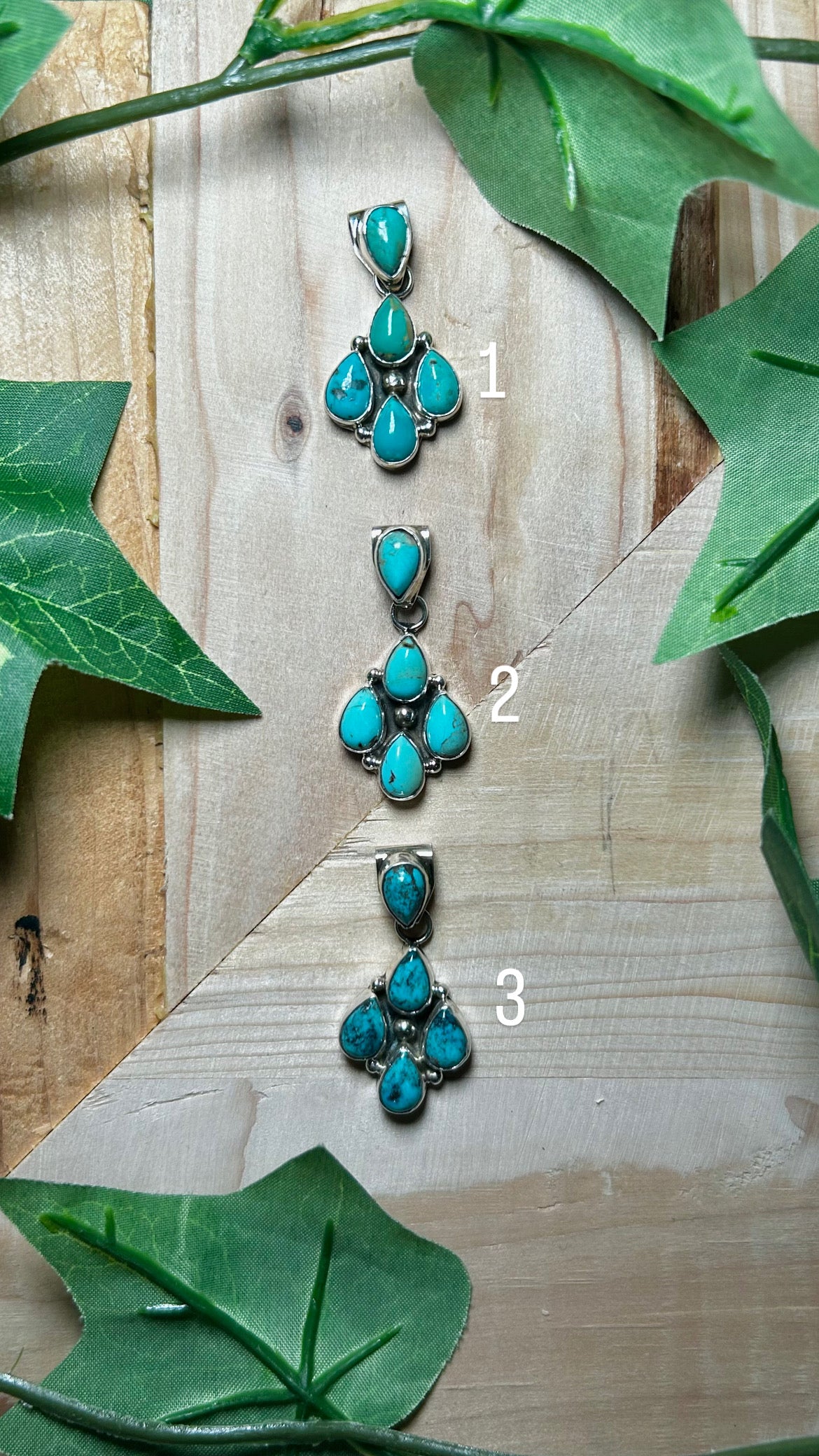 Pearline Spencer Kingman Turquoise & Sterling Silver Pendant