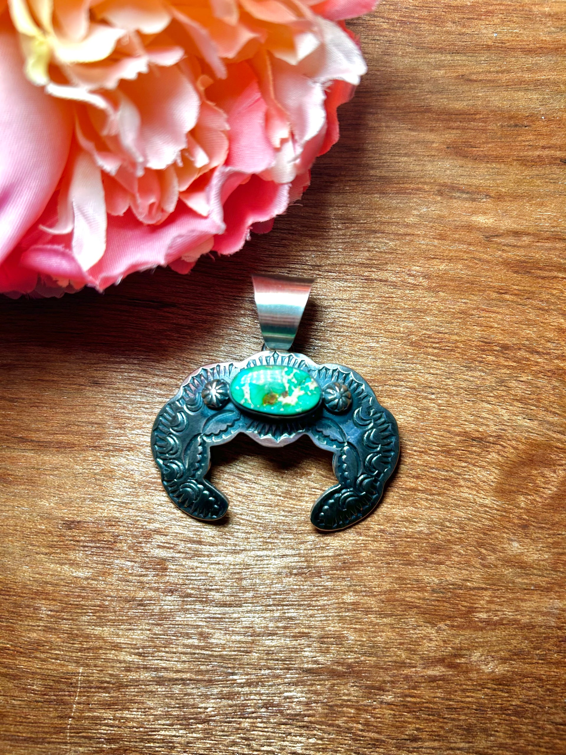 Chimney Butte Sonoran Gold & Sterling Silver Pendant