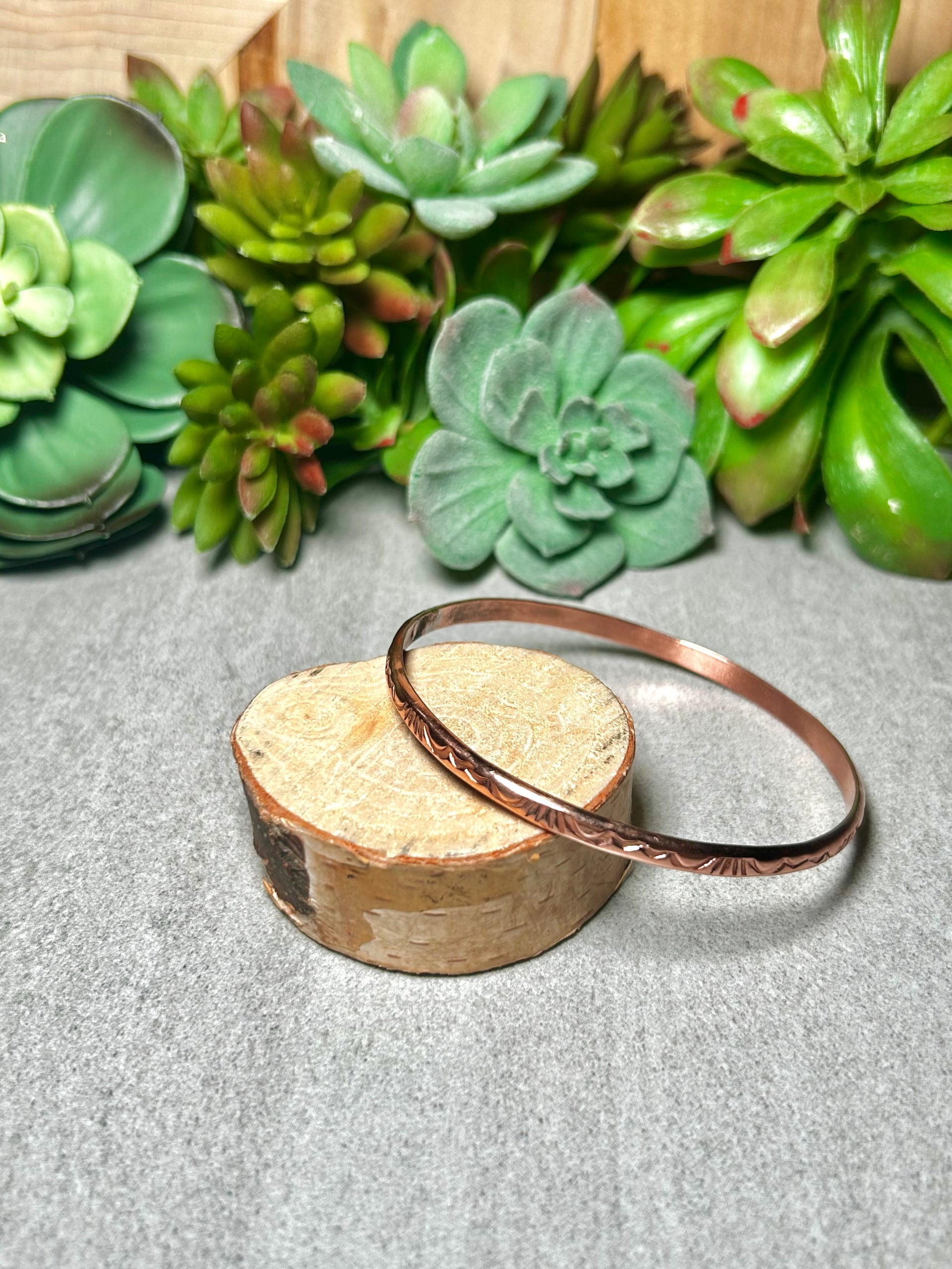 Navajo Made Copper Bangle Bracelet
