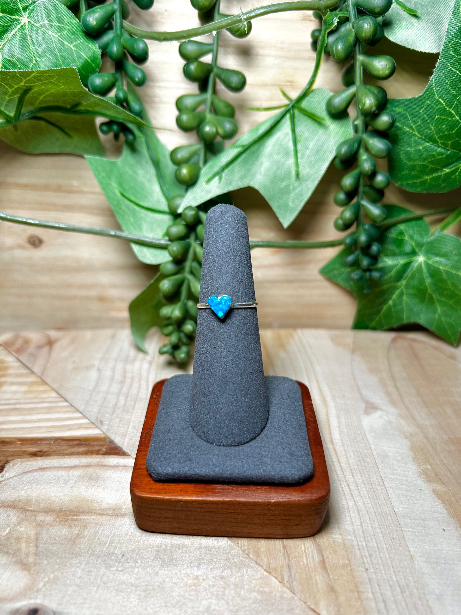 Navajo Made Opal & Sterling Silver Ring Size 6