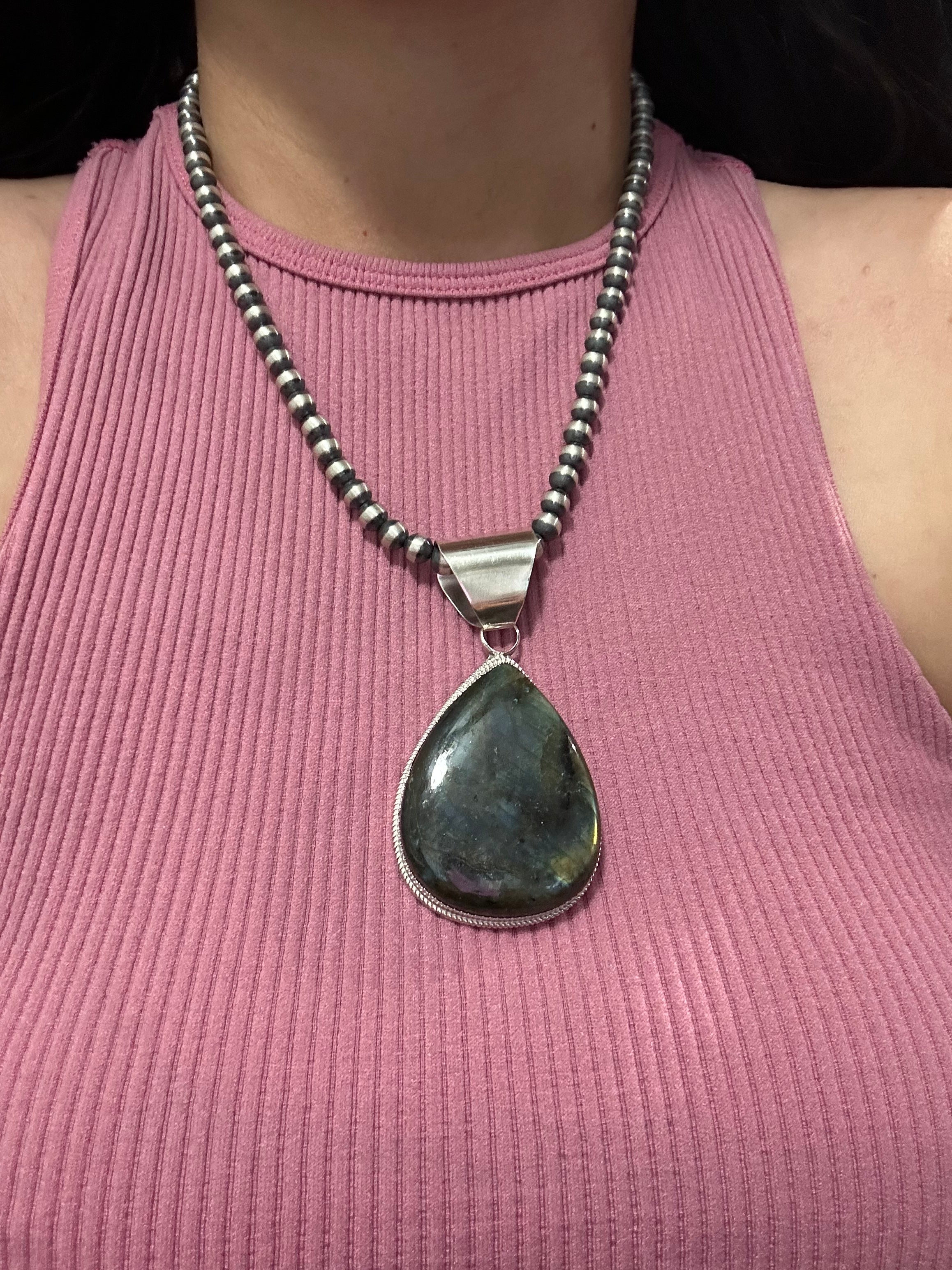 Reda Galvan Labradorite & Sterling Silver Pendant