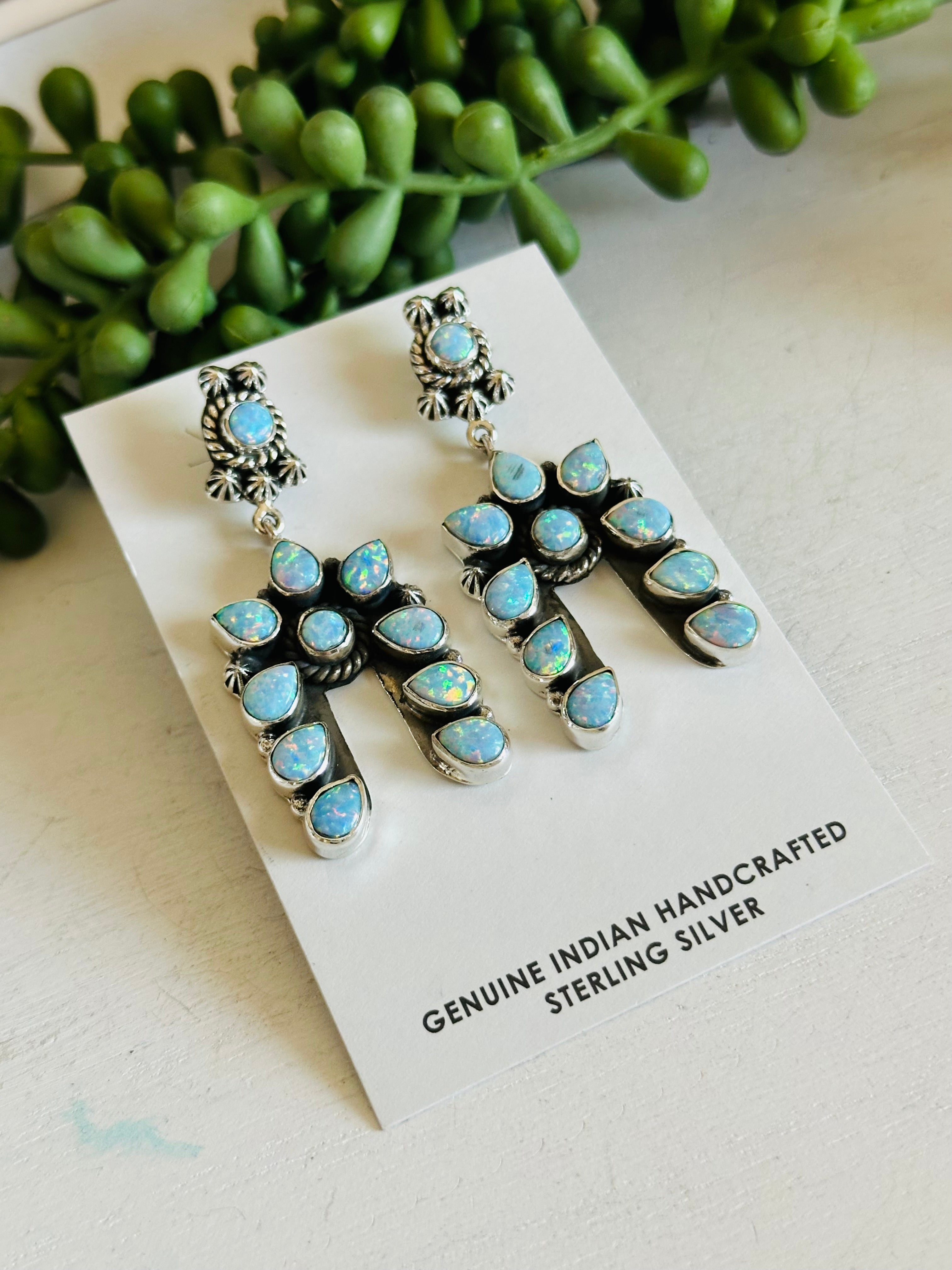 TTD “The Storm” Opal & Sterling Silver Earrings