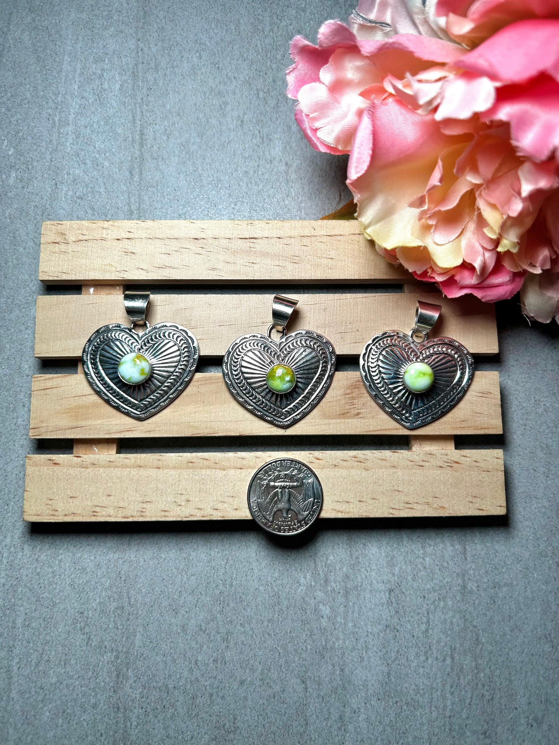 Jereme Delgarito Palomino & Sterling Silver Pendant