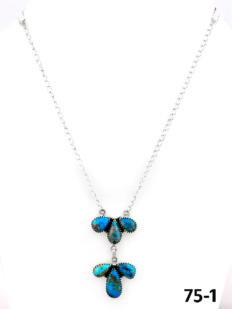 Southwest Made Ithaca Peak Turquoise & Sterling Silver Necklace