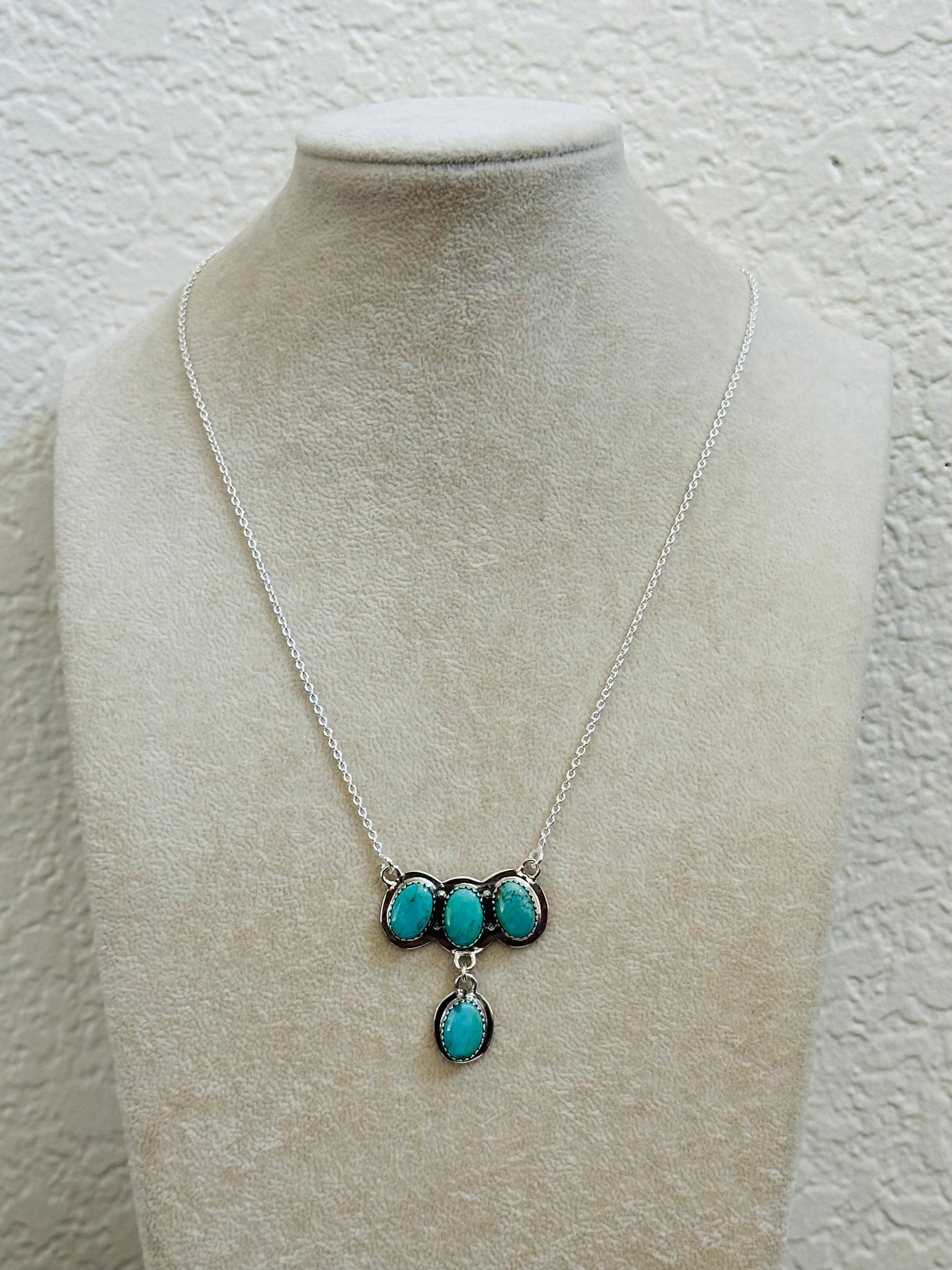 TTD “Jacie” Kingman Turquoise & Sterling Silver Necklace