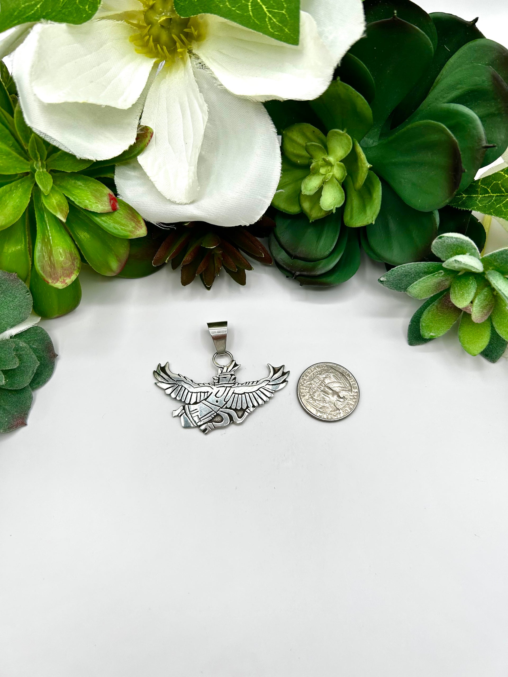 Navajo Made Sterling Silver Pendant