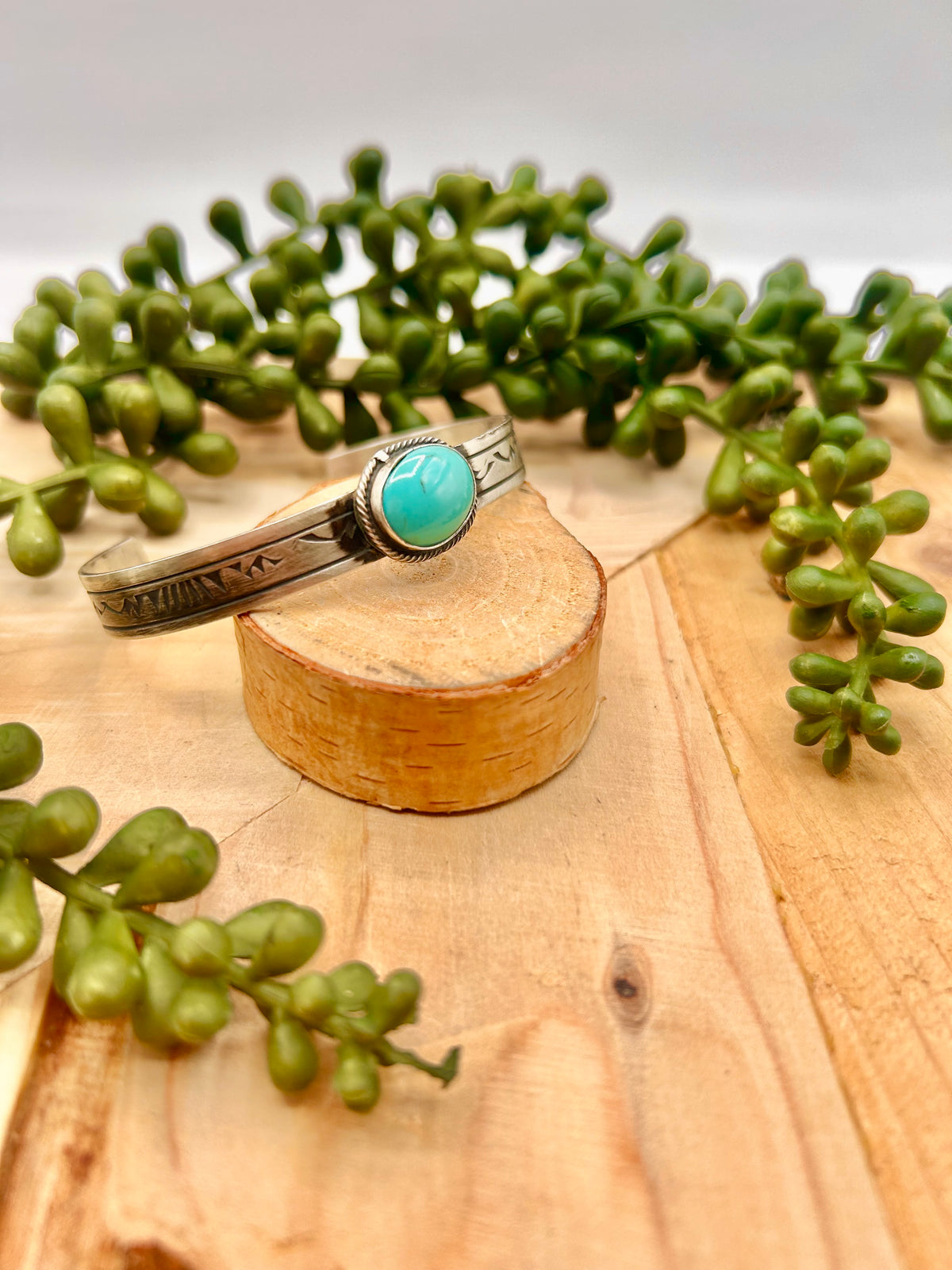Rick Enriquez Kingman Turquoise & Sterling Silver Cuff Bracelet