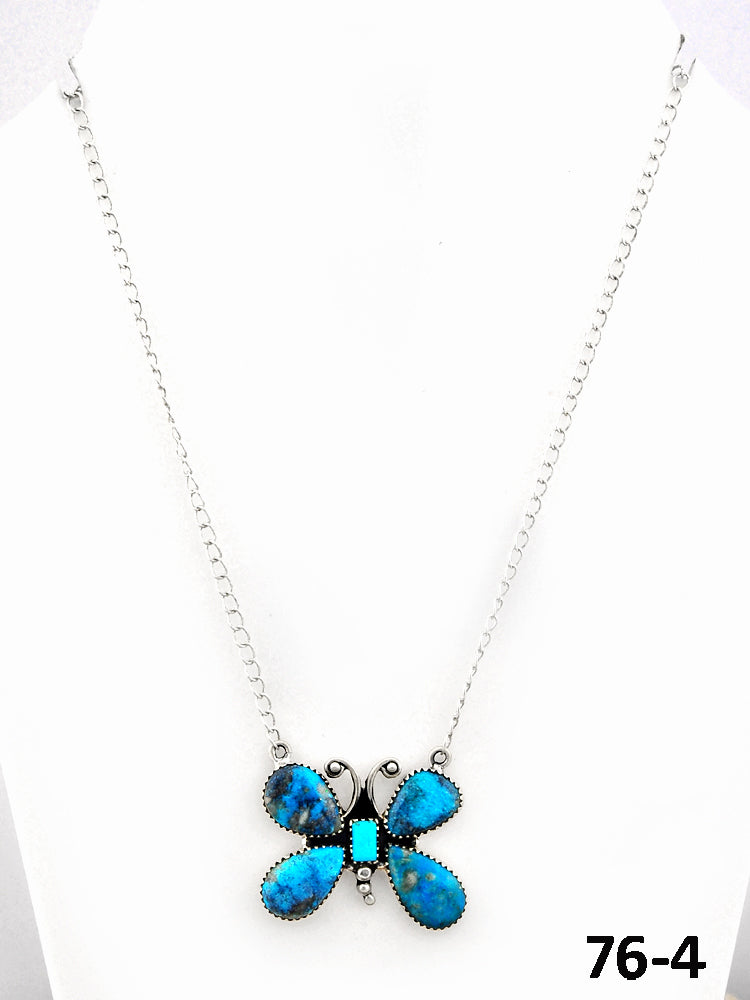 Southwest Made Ithaca Peak Turquoise & Sterling Silver Necklace