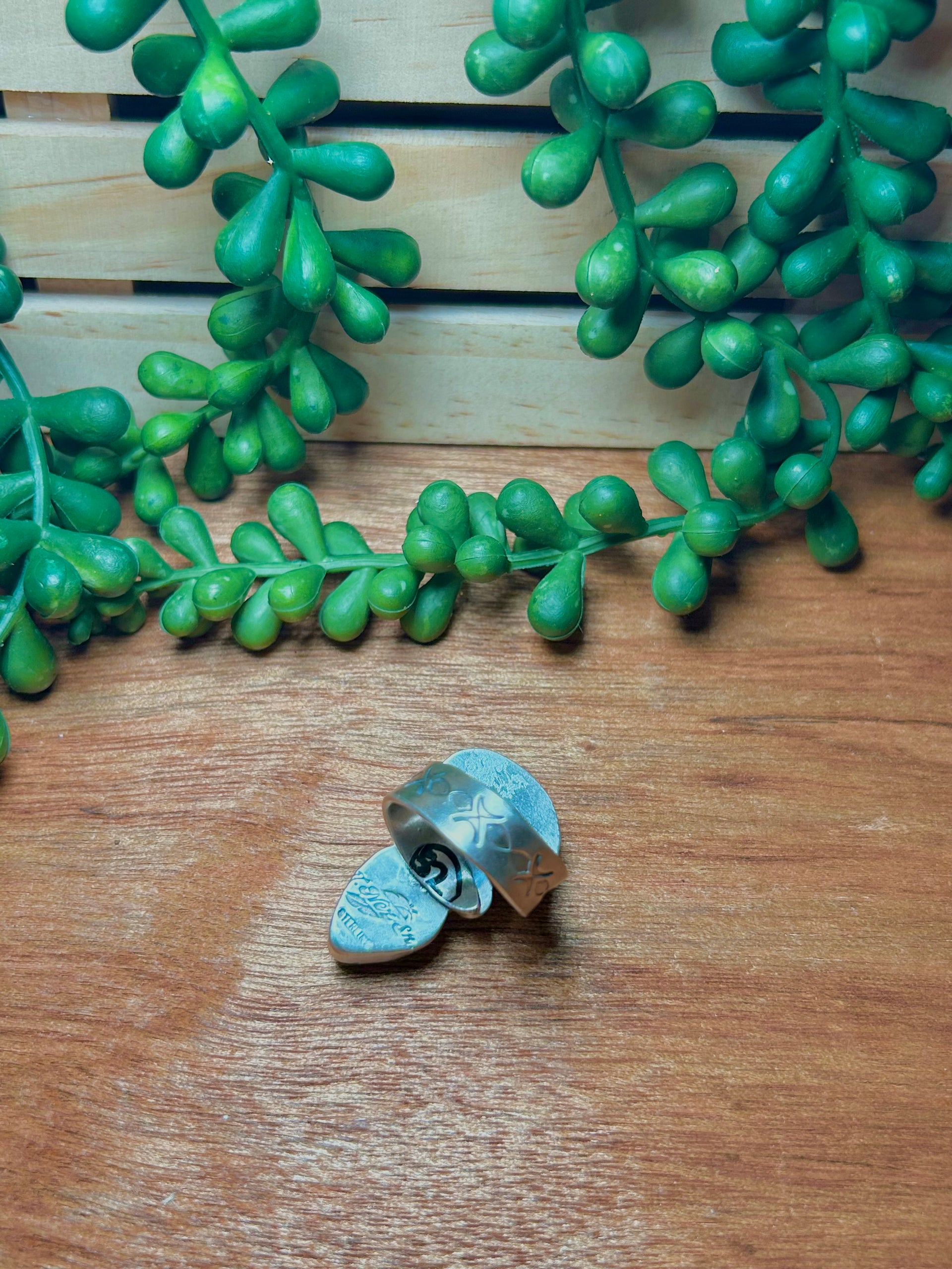 Navajo Made Multi Stone & Sterling Silver Adjustable Ring