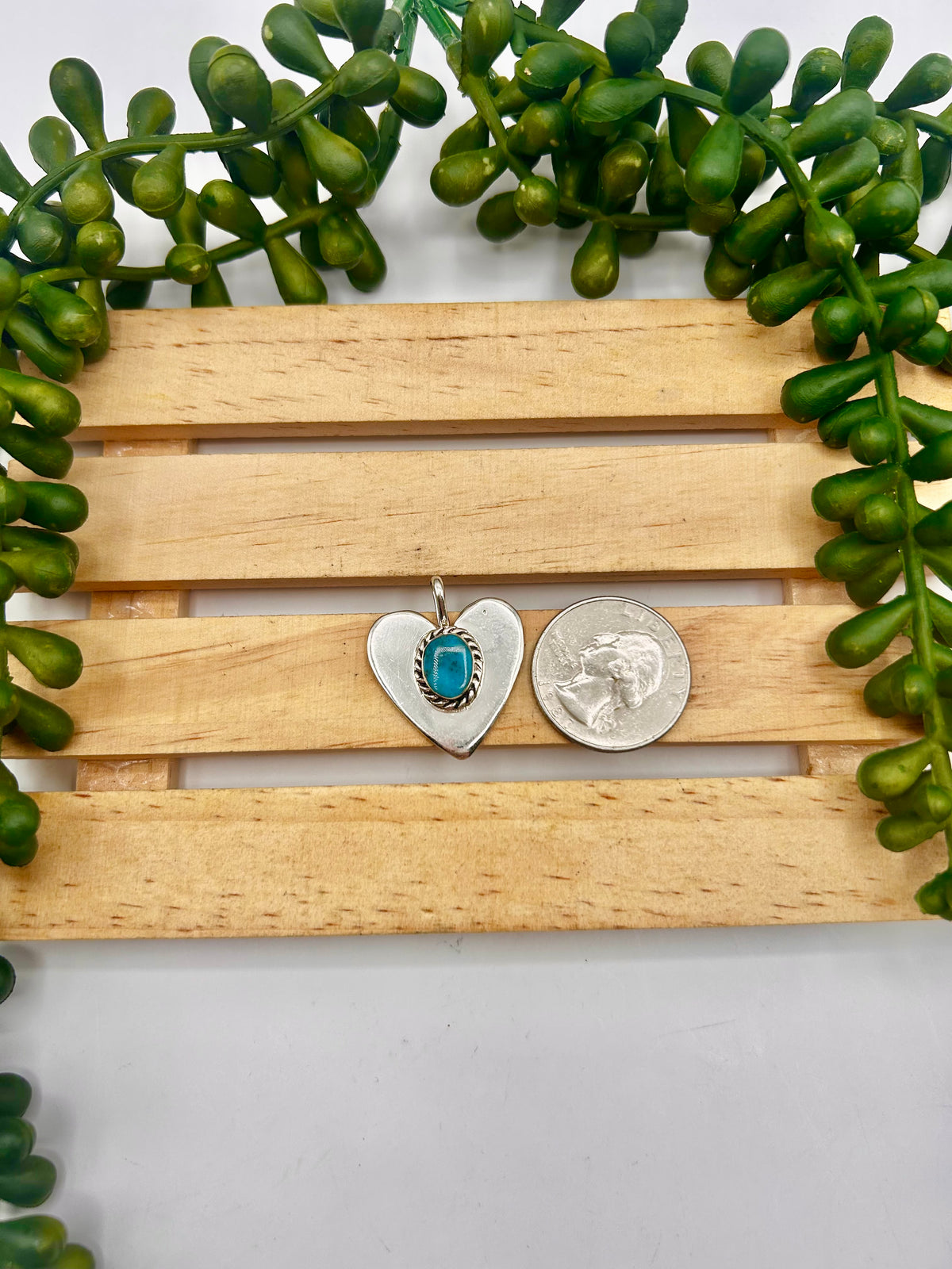 Joe Martinez Kingman Turquoise & Sterling Silver Pendant
