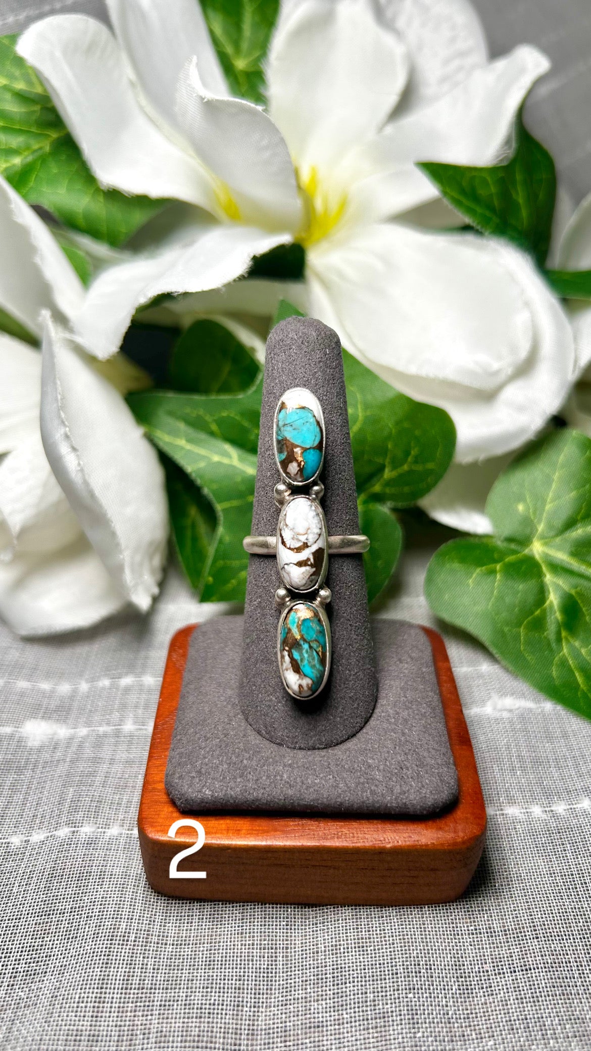 Pearline Spencer Mohave Turquoise & Sterling Silver Ring