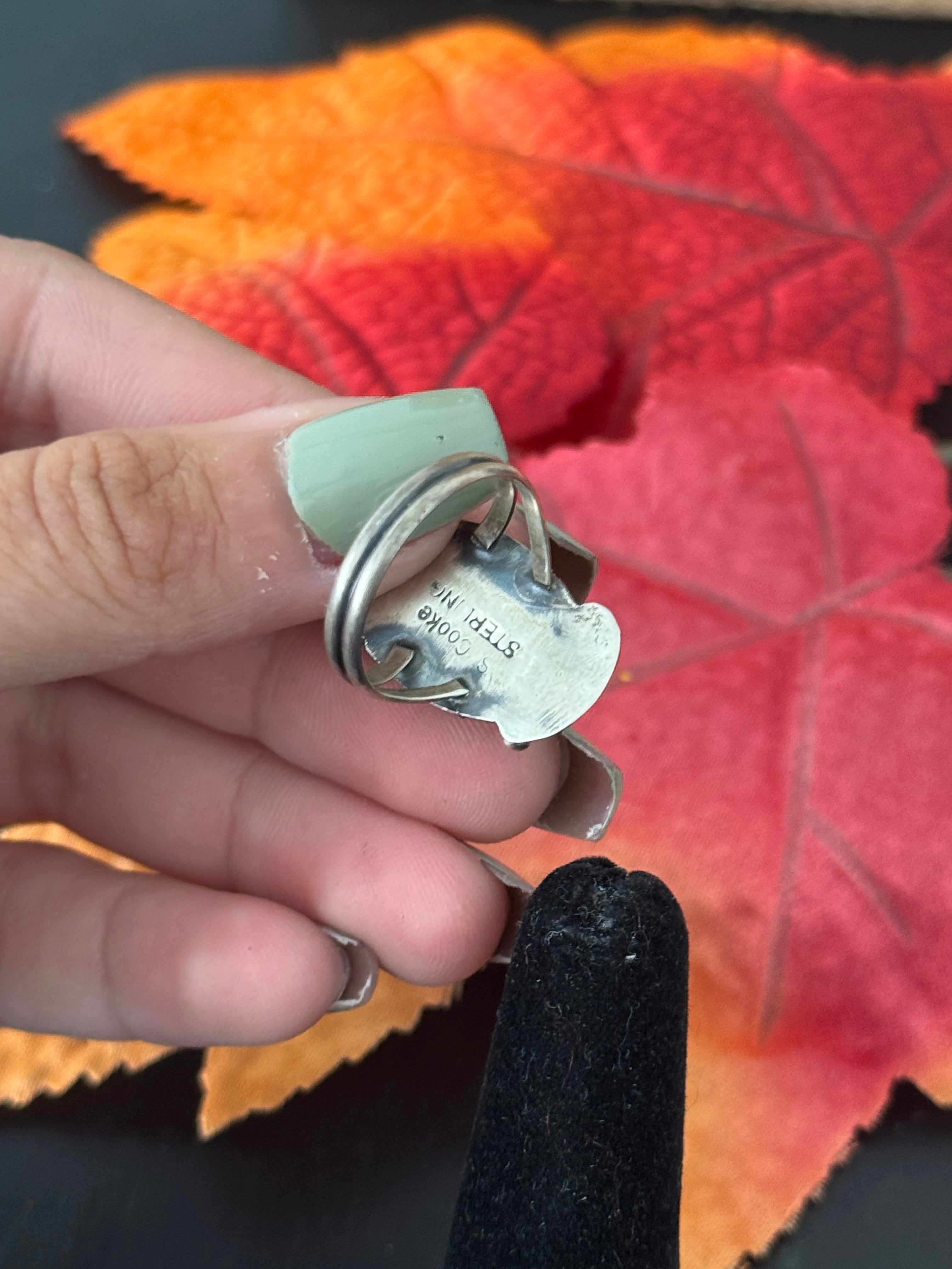 Navajo Made Royston Turquoise & Sterling Silver Ring