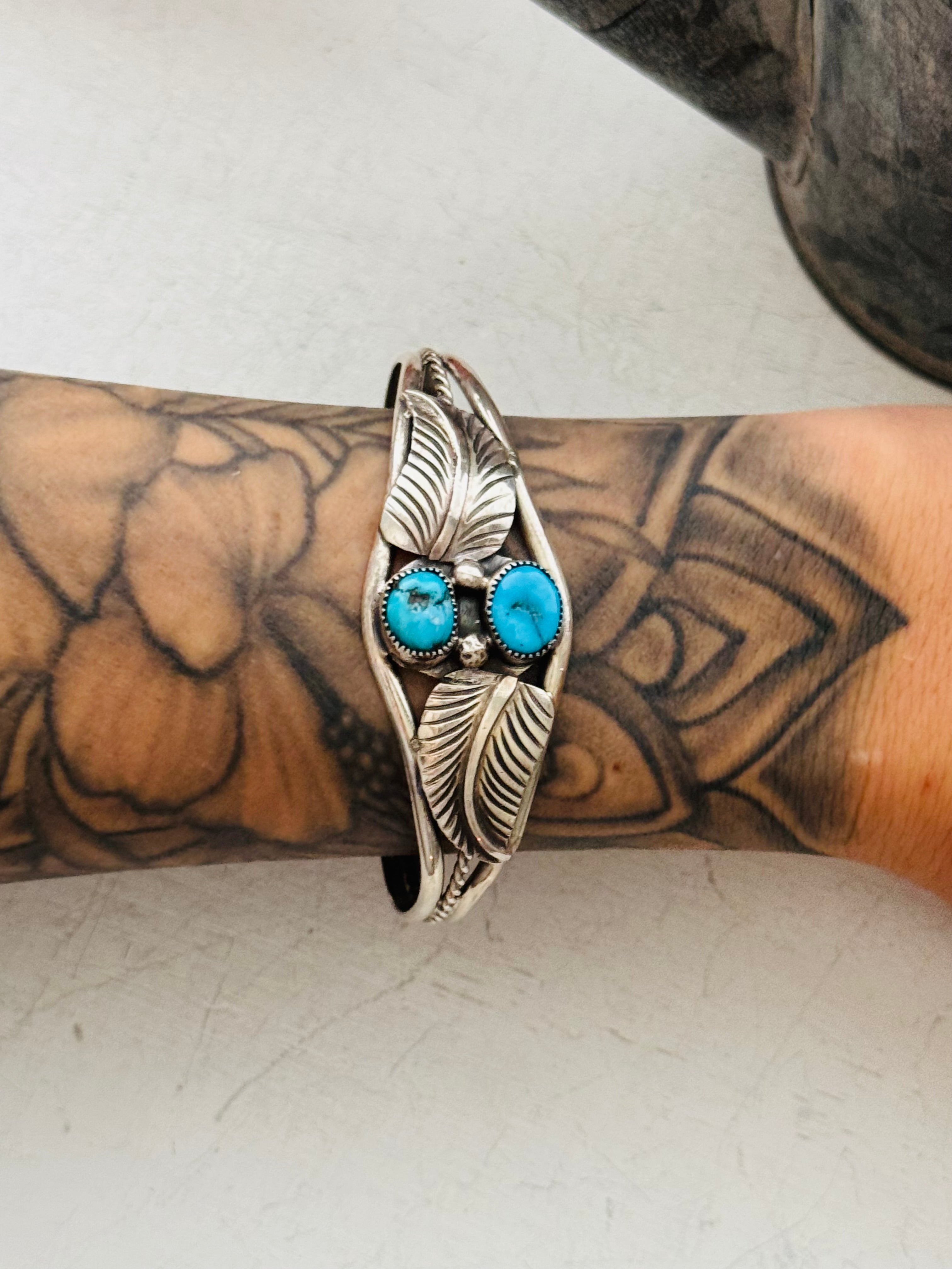 Audrey Chee Kingman Turquoise & Sterling Silver Cuff Bracelet