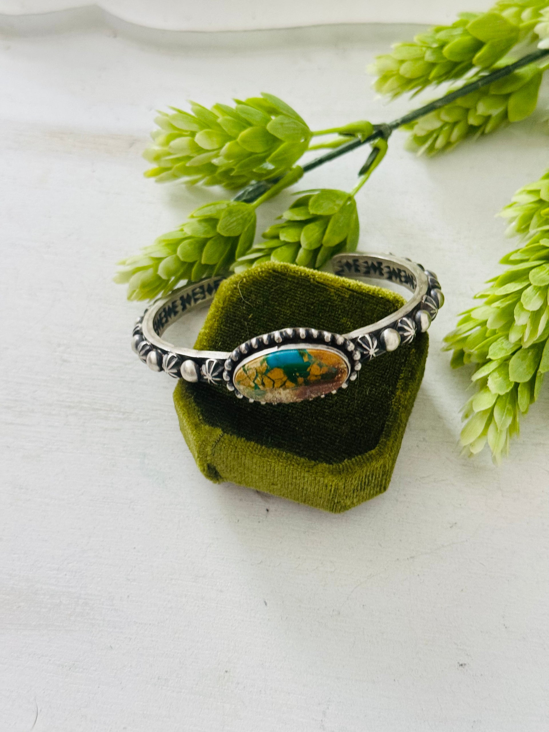 LeRoy James Royston Turquoise & Sterling Silver Cuff Bracelet