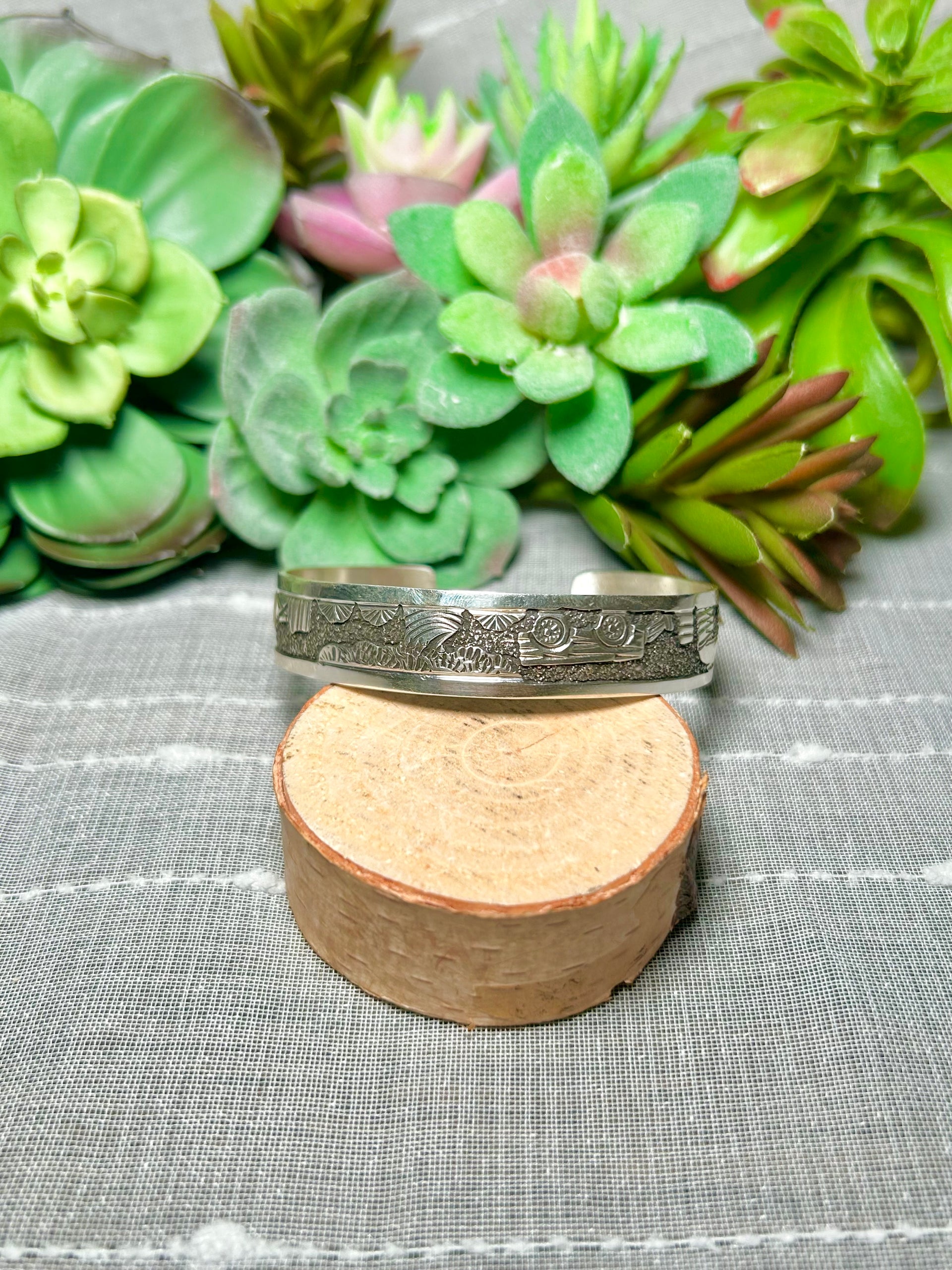 Elaine Becenti Sterling Silver Cuff Bracelet