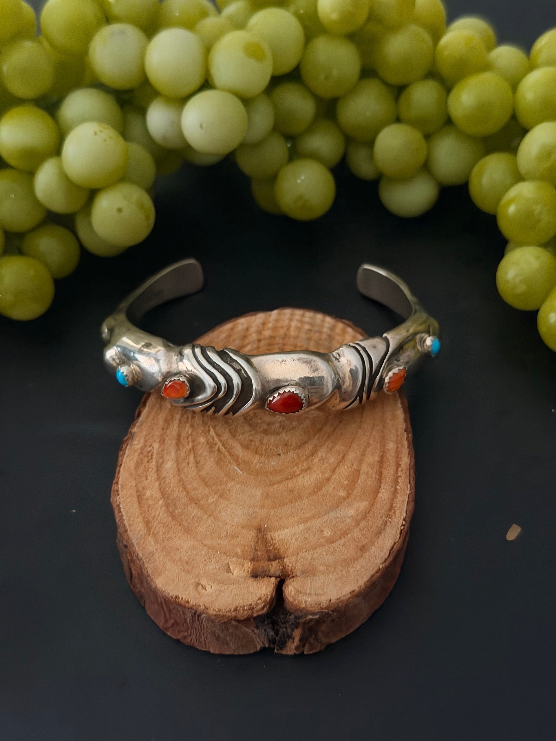 Lorenzo James Multi Stone & Sterling Silver Cuff Bracelet