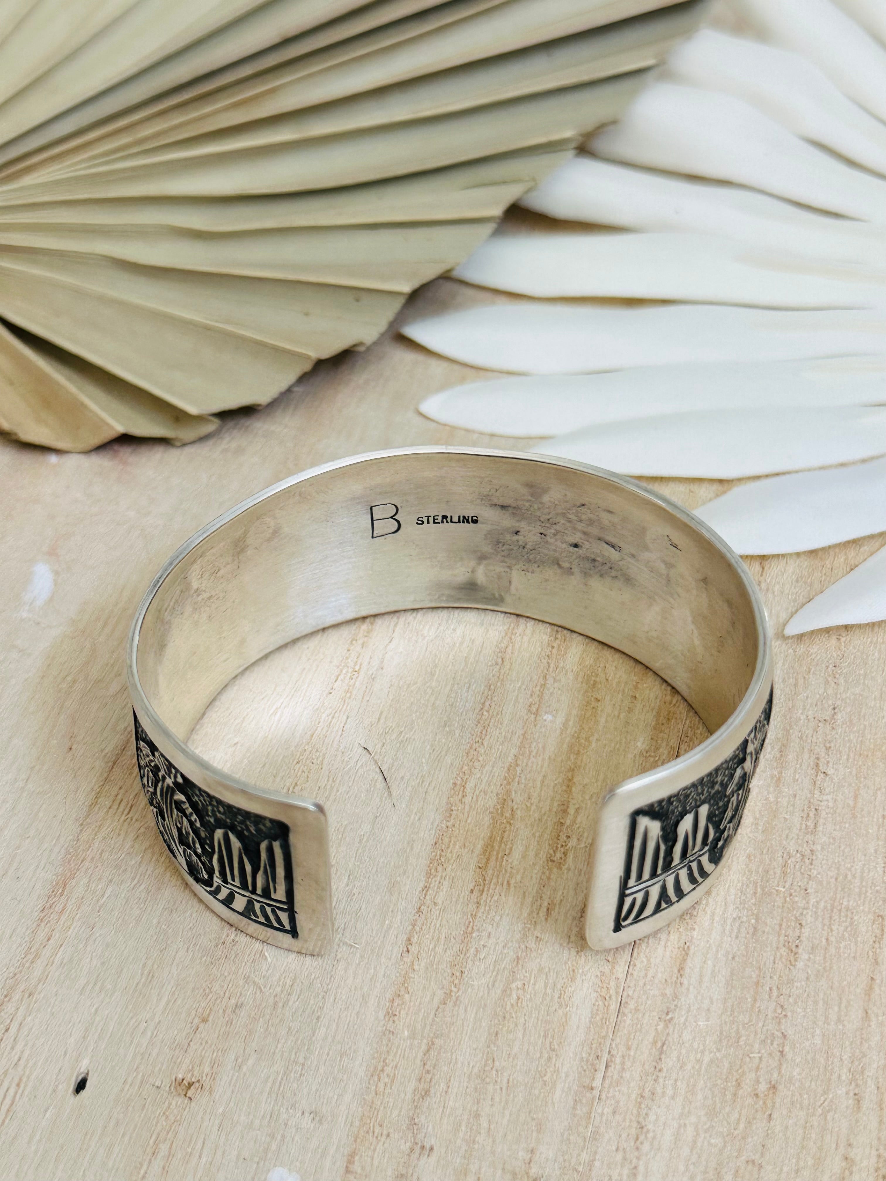 Navajo Made Sterling Silver Cuff Bracelet