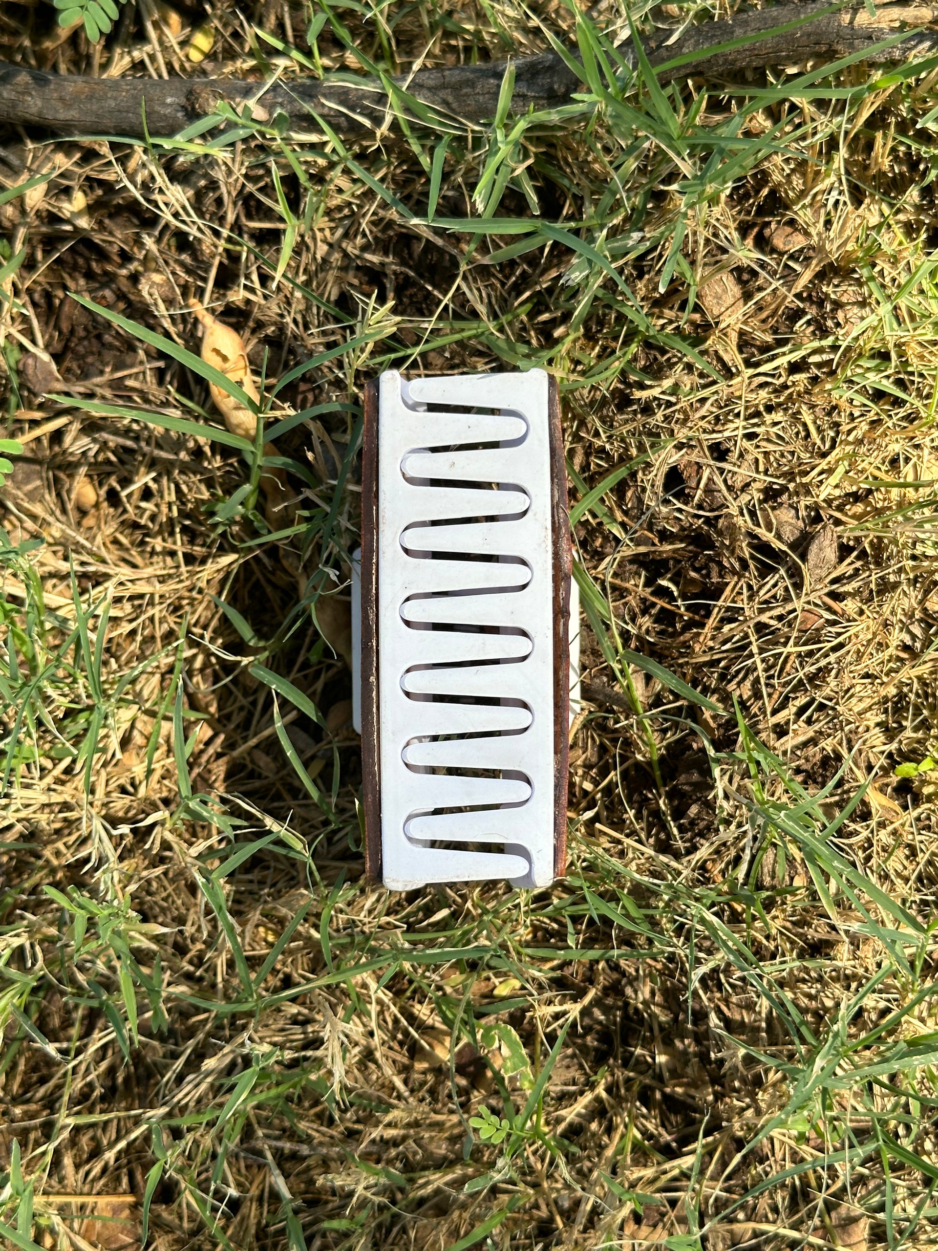 Genuine Tooled Leather Hair Clip