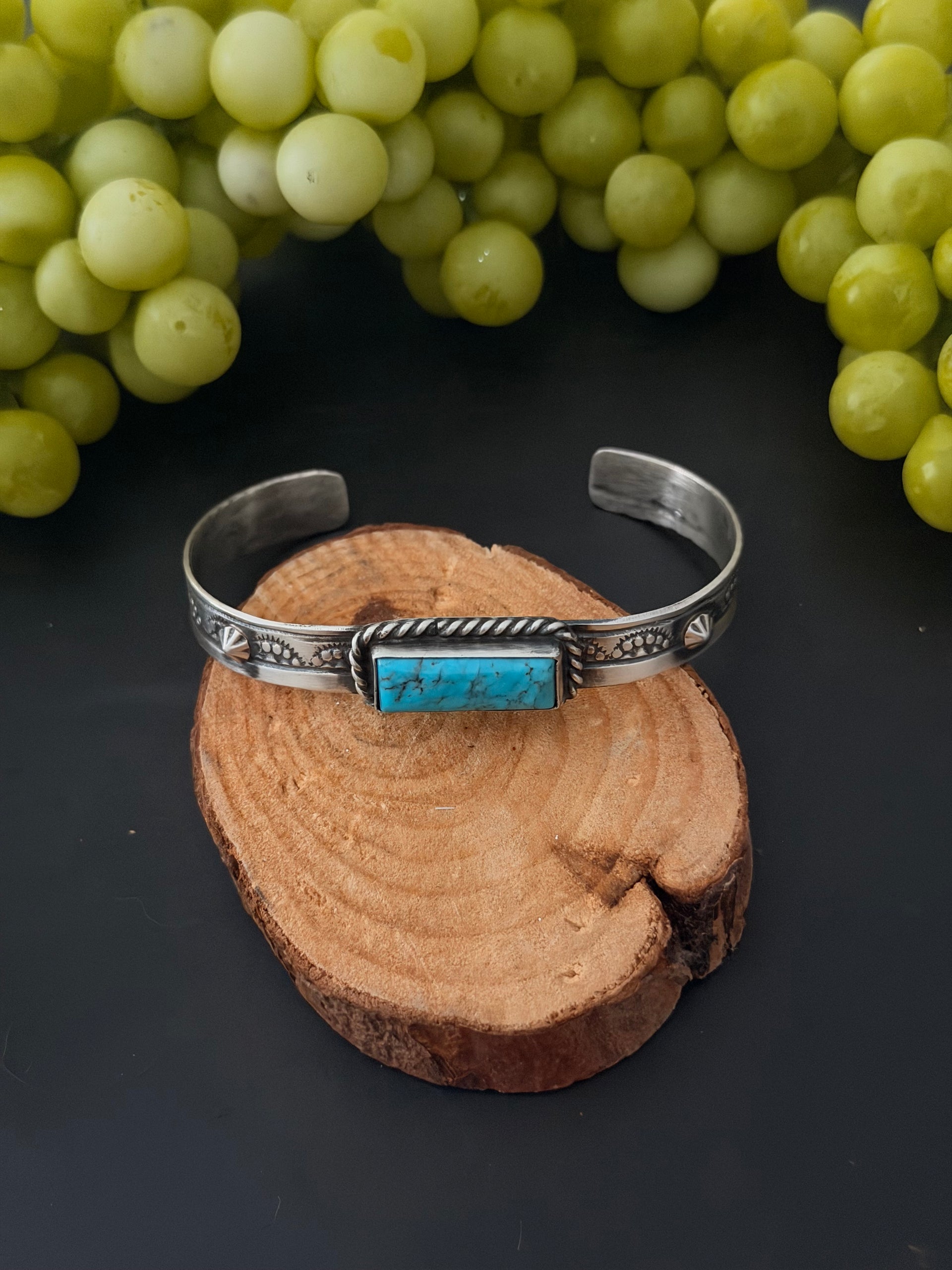 Rick Enriquez Kingman Turquoise & Sterling Silver Cuff Bracelet
