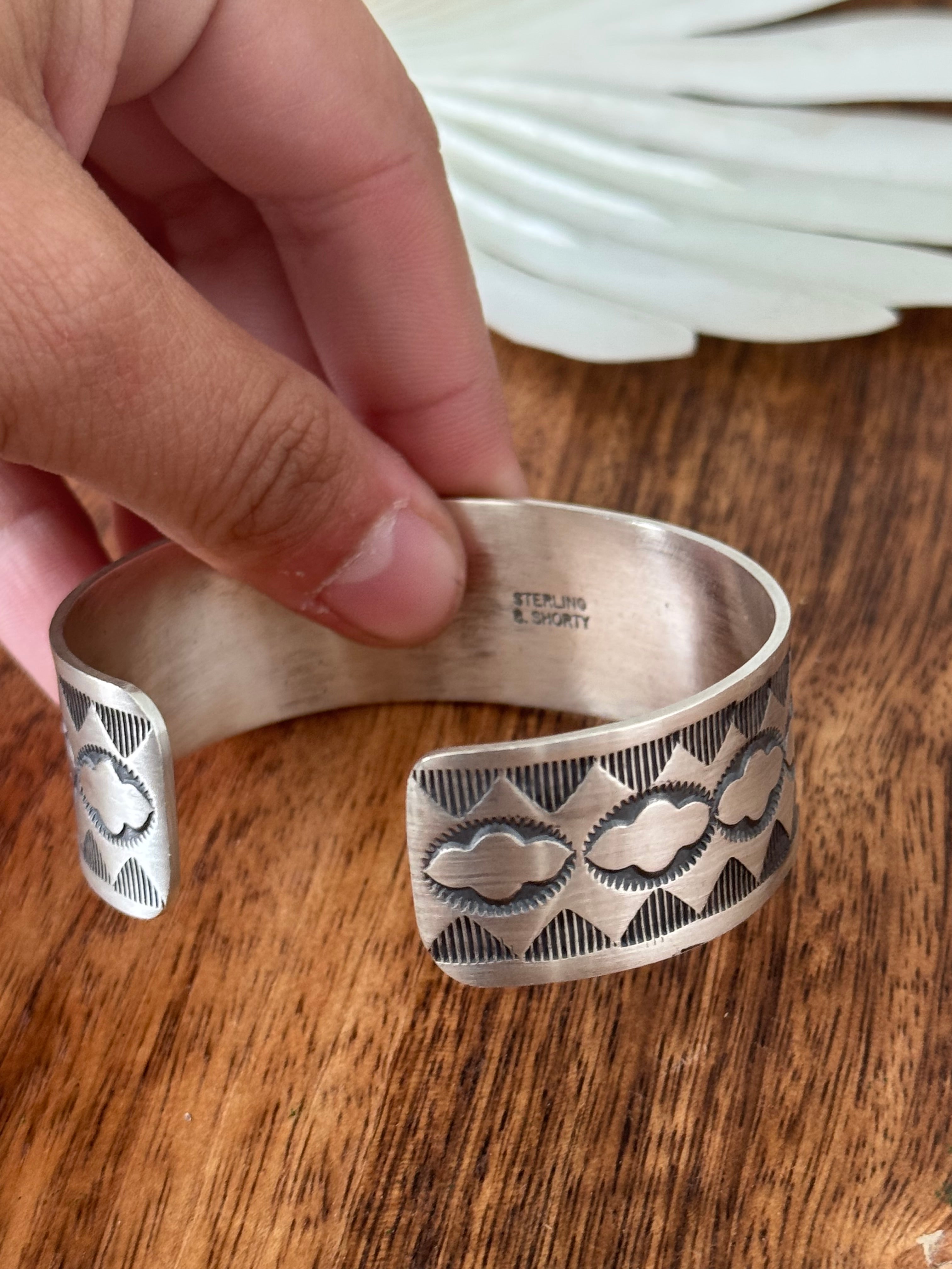 Navajo Made Sterling Silver Cuff Bracelet