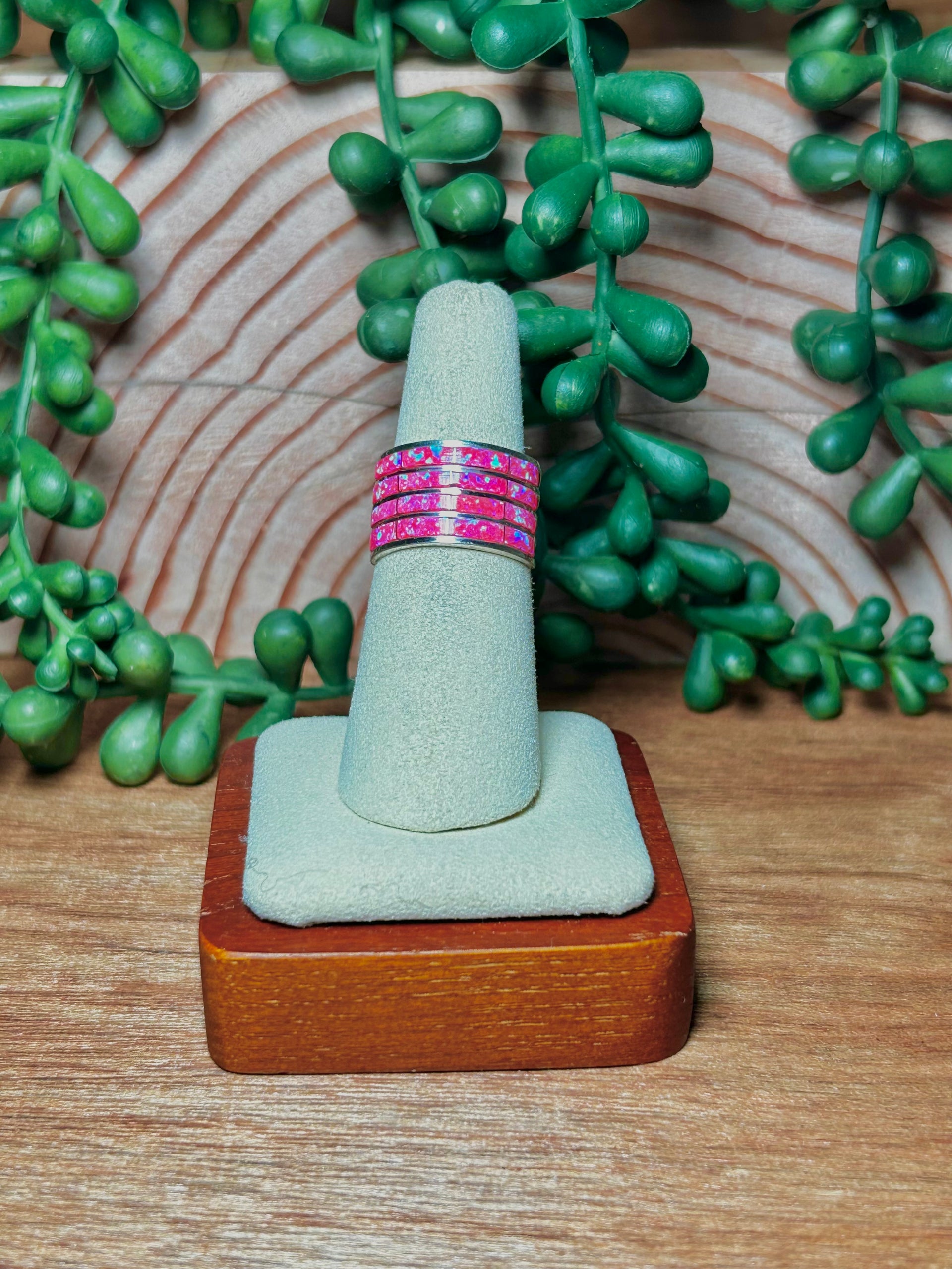 Kyle Made Opal & Sterling Silver Ring Size 6.25