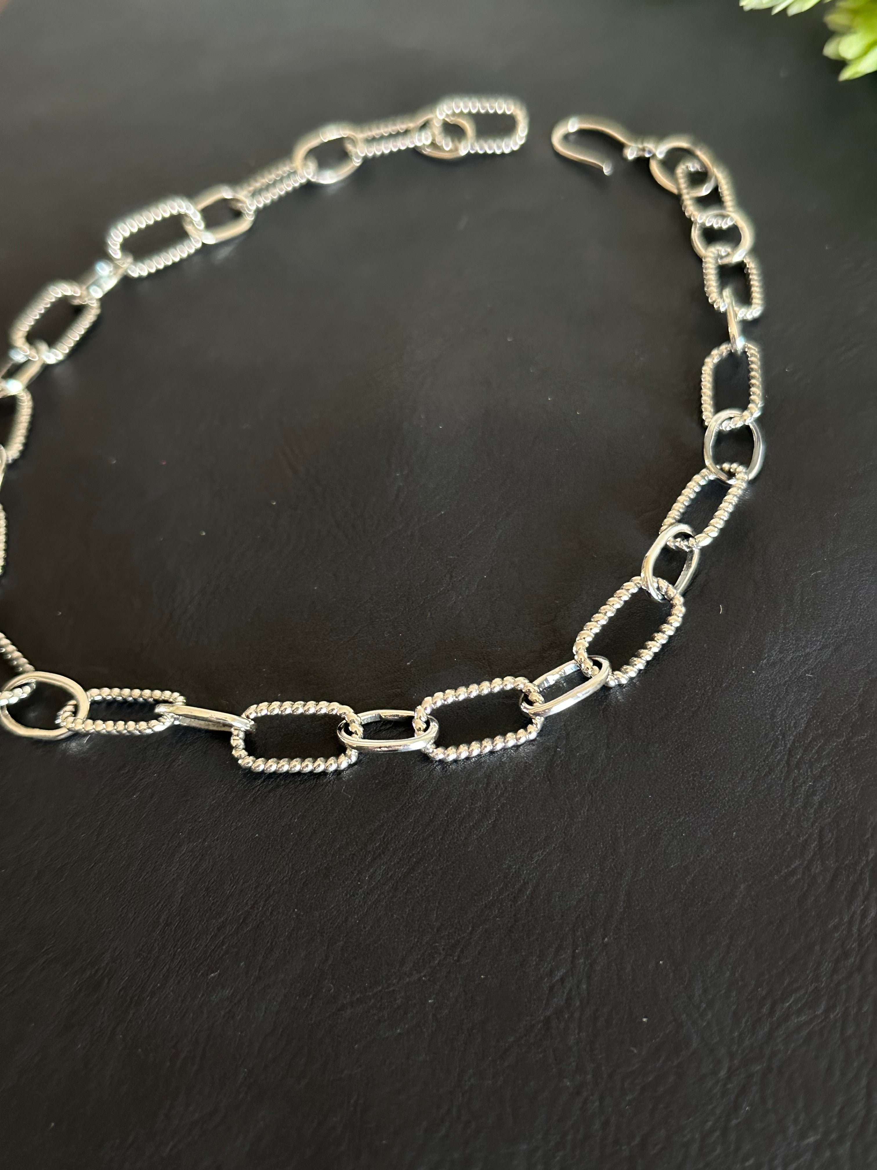 Southwest Handmade Sterling Silver Chain Necklace